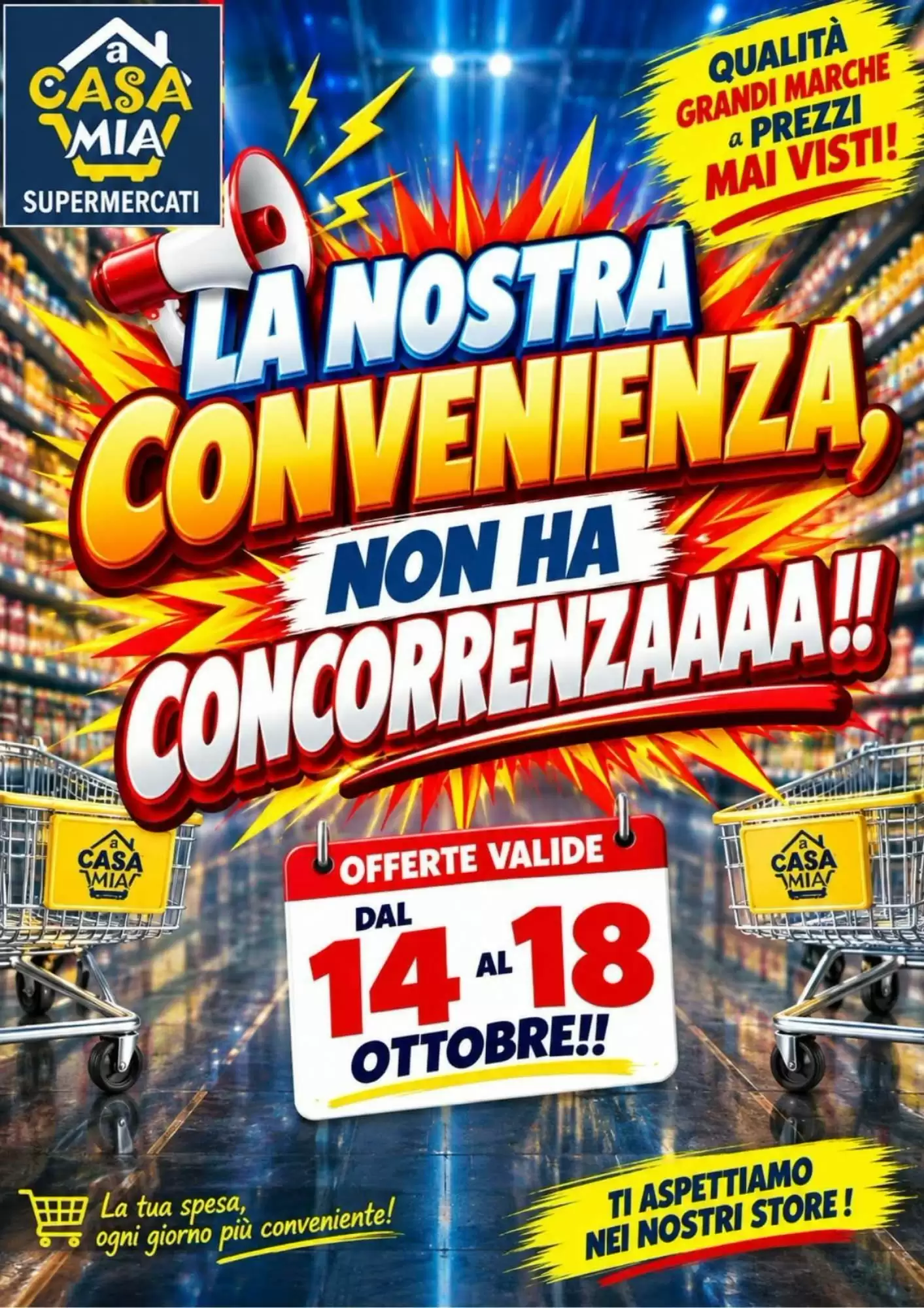 Volantino promozionale A Casa Mia  valide dal 14/10/2026 - Pagina 1.