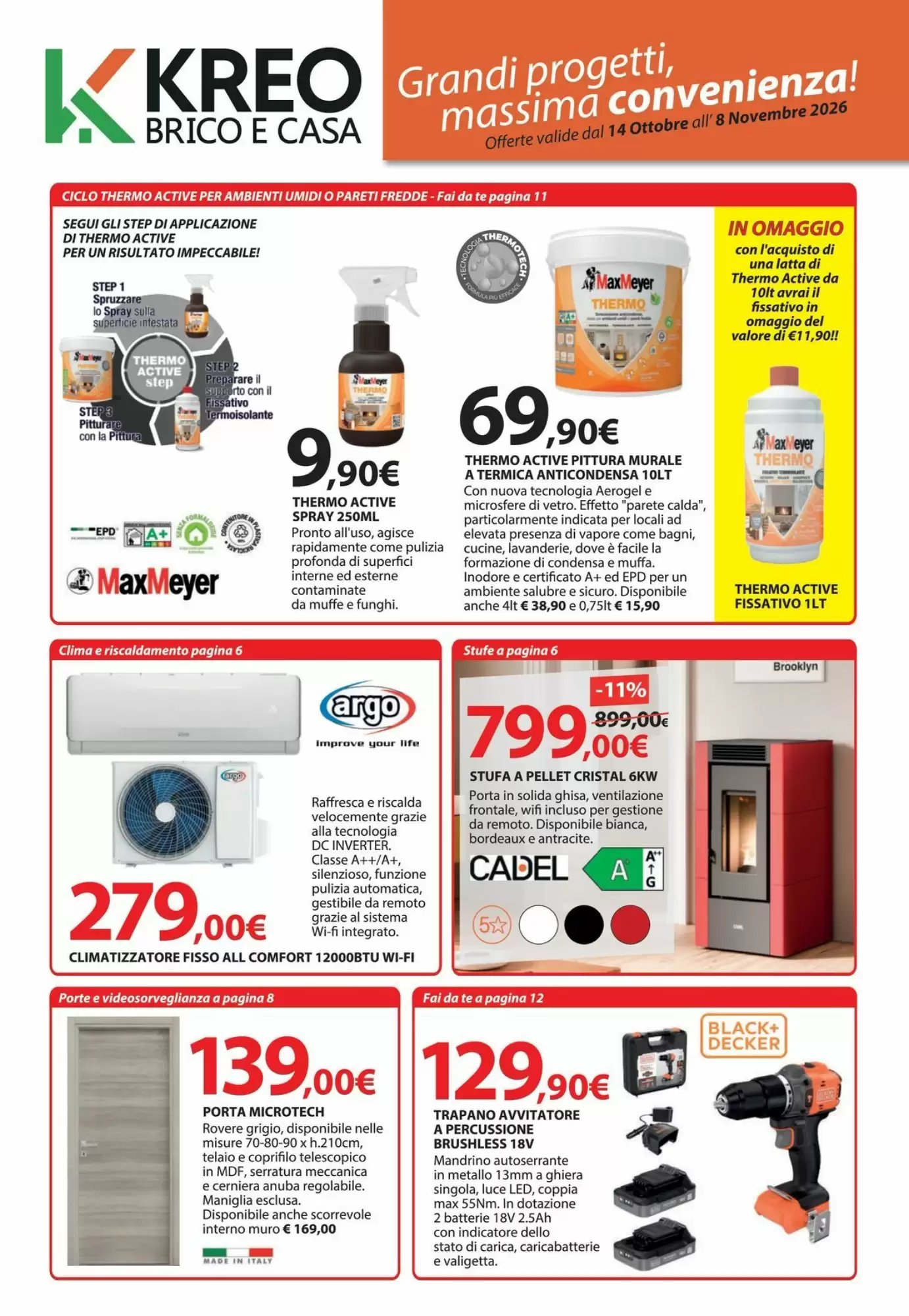 Volantino promozionale Kreo Brico e Casa  valide dal 14/10/2026 - Pagina 1.