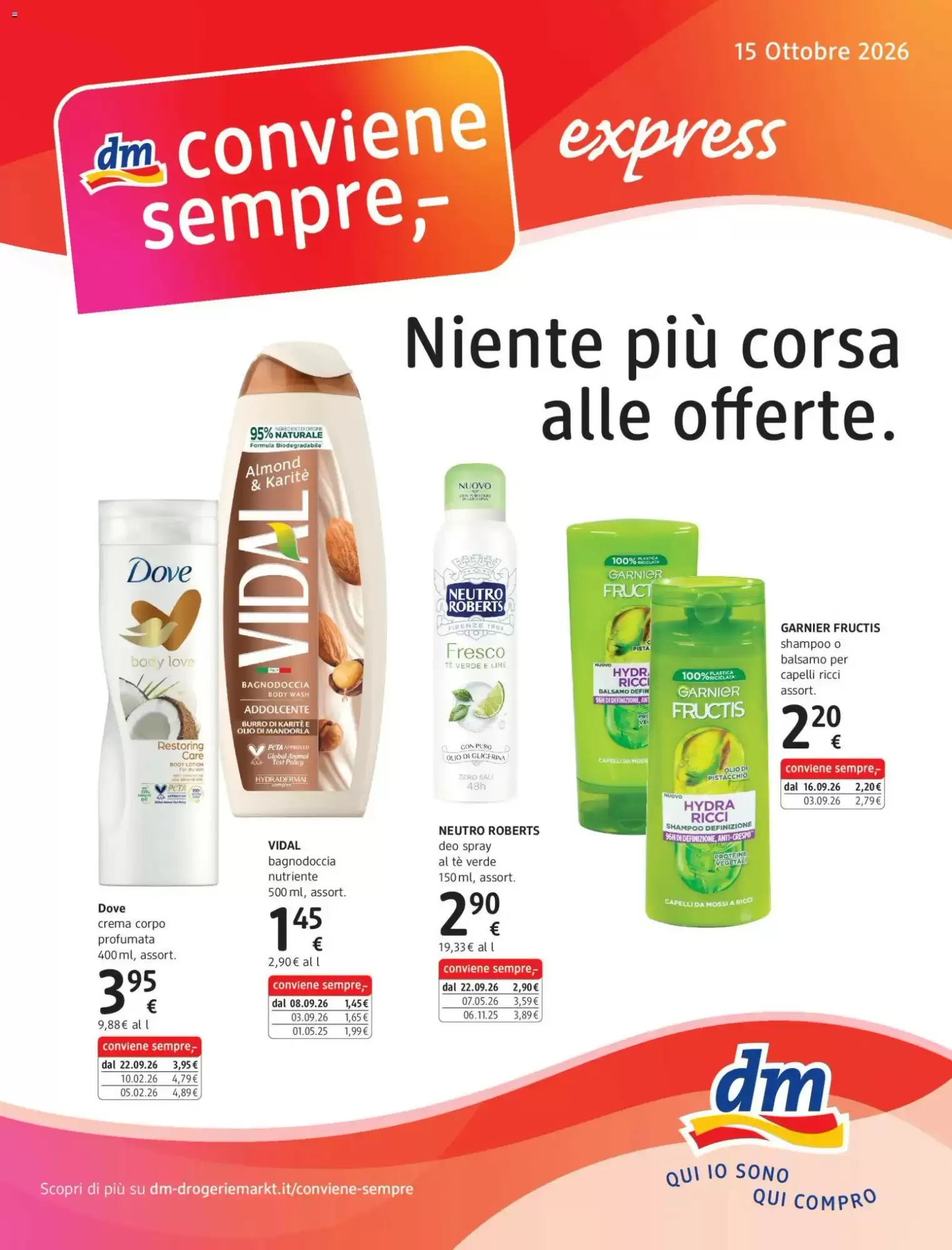Volantino promozionale dm drogerie markt valide dal 15/10/2026 - Pagina 1.