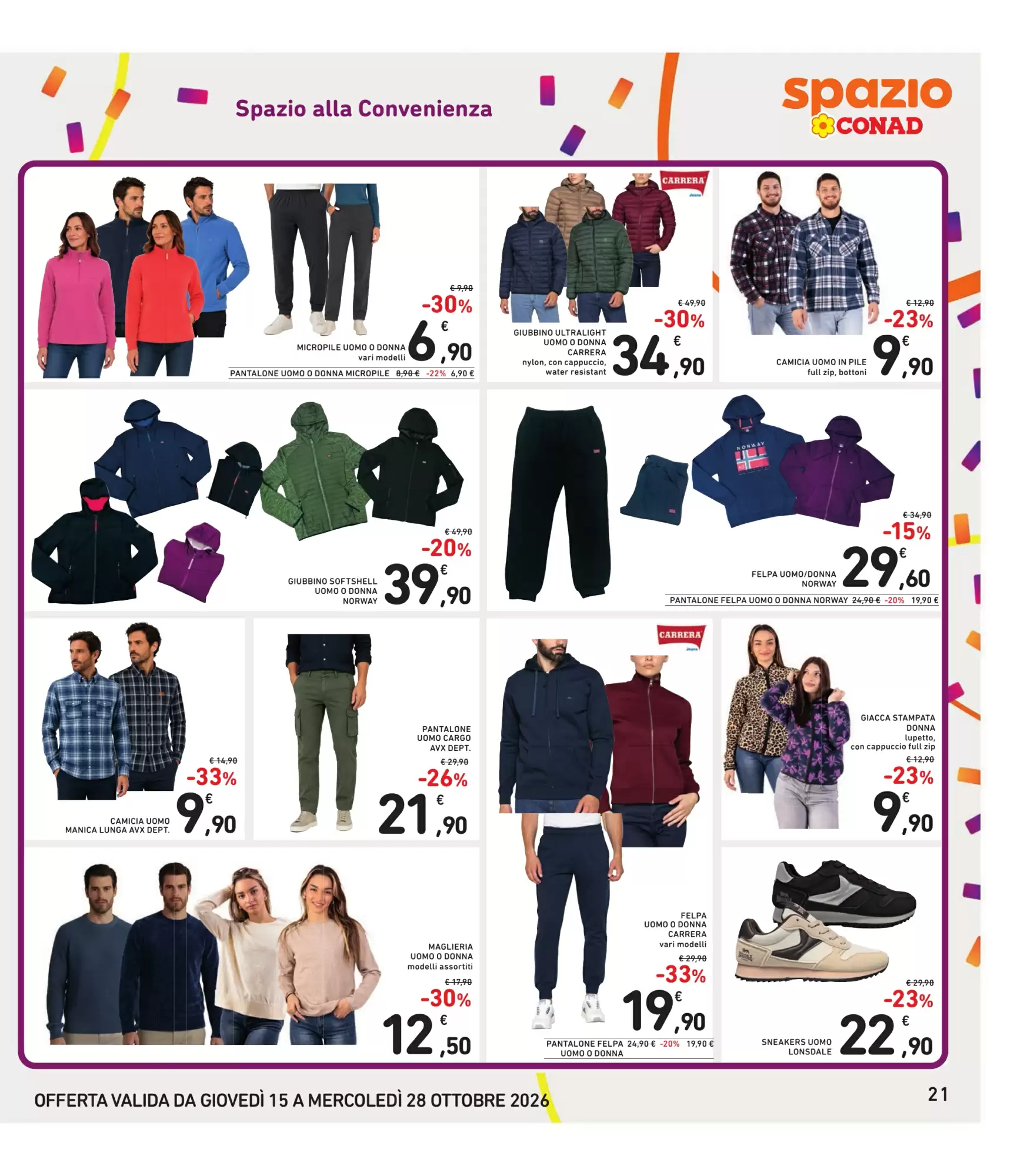 Volantino promozionale Spazio Conad  valide dal 15/10/2026 - Pagina 21.