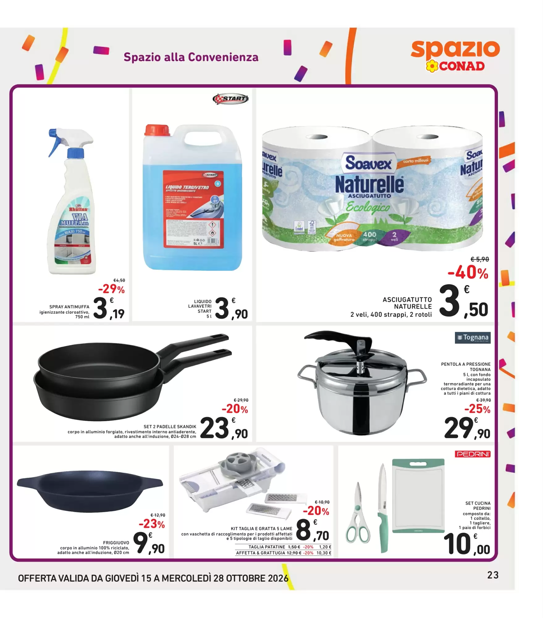 Volantino promozionale Spazio Conad  valide dal 15/10/2026 - Pagina 23.
