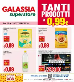 Volantino promozionale Galassia superstore  valide dal 15/10/2026