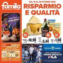 Volantino promozionale Famila  valide dal 15/10/2026