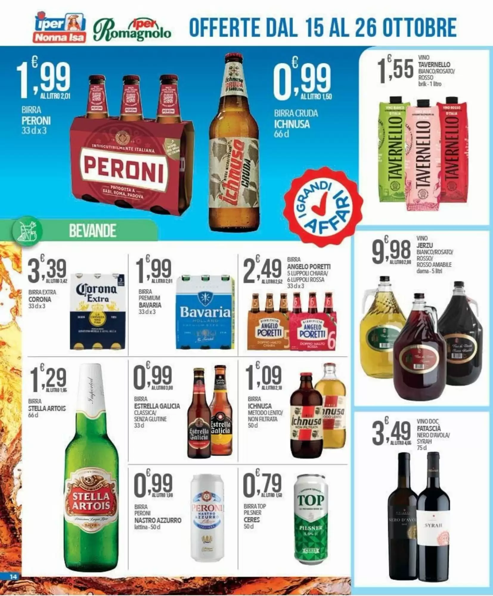 Volantino promozionale Iper Nonna Isa  valide dal 15/10/2026 - Pagina 14.