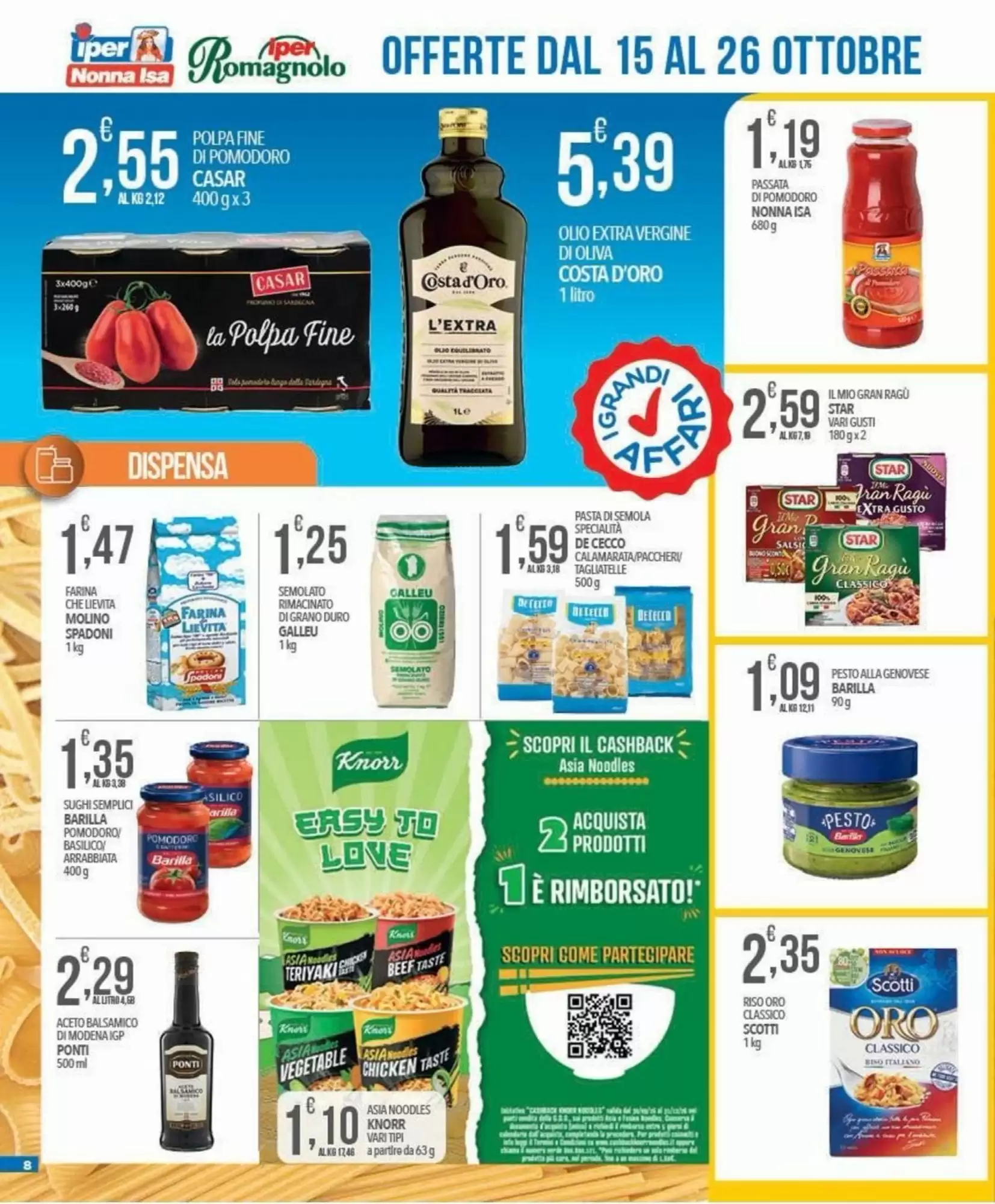 Volantino promozionale Iper Nonna Isa  valide dal 15/10/2026 - Pagina 8.