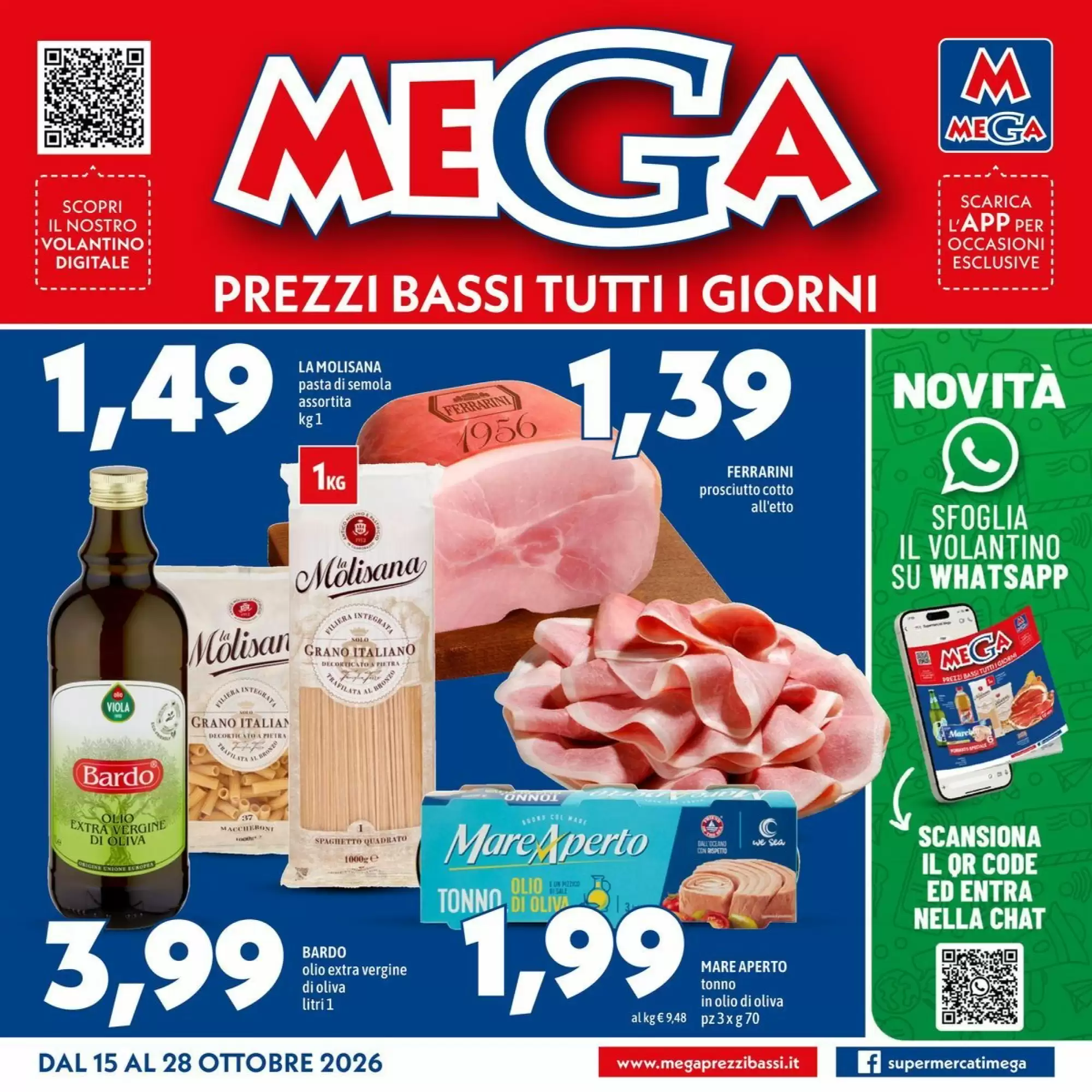 Volantino promozionale MEGA valide dal 15/10/2026 - Pagina 1.
