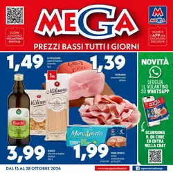 Volantino promozionale MEGA  valide dal 15/10/2026