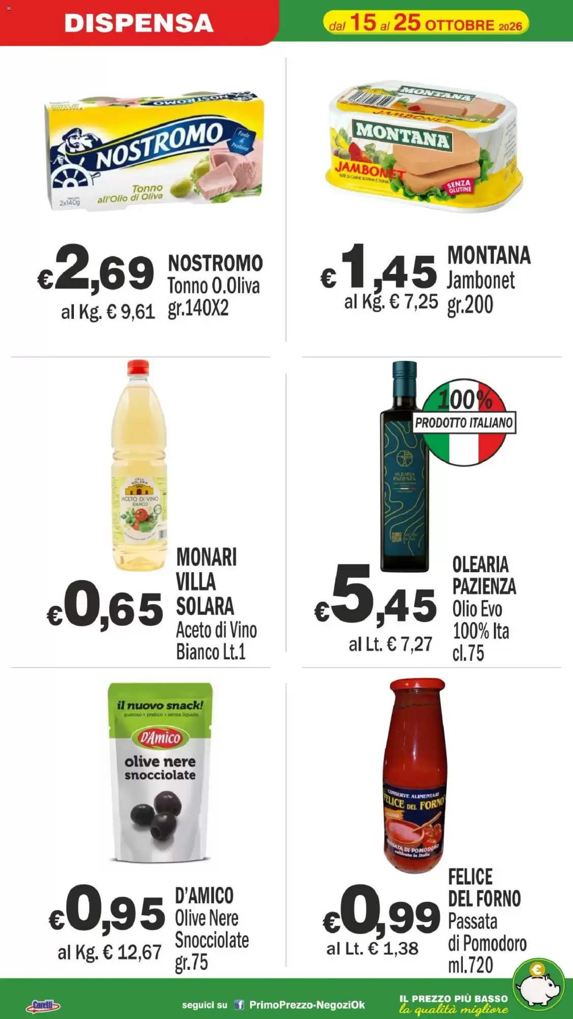 Volantino promozionale Primo Prezzo  valide dal 15/10/2026 - Pagina 12.