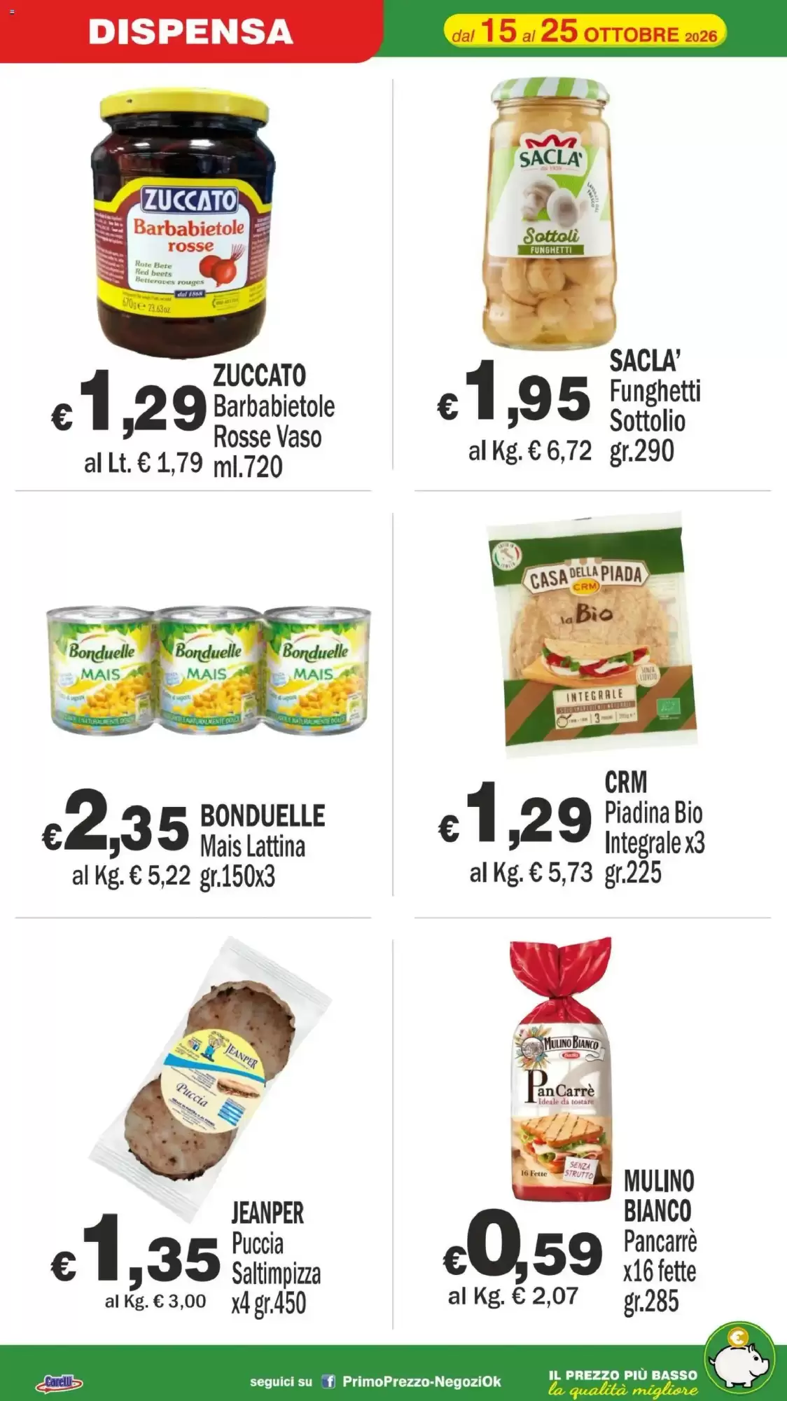Volantino promozionale Primo Prezzo  valide dal 15/10/2026 - Pagina 13.