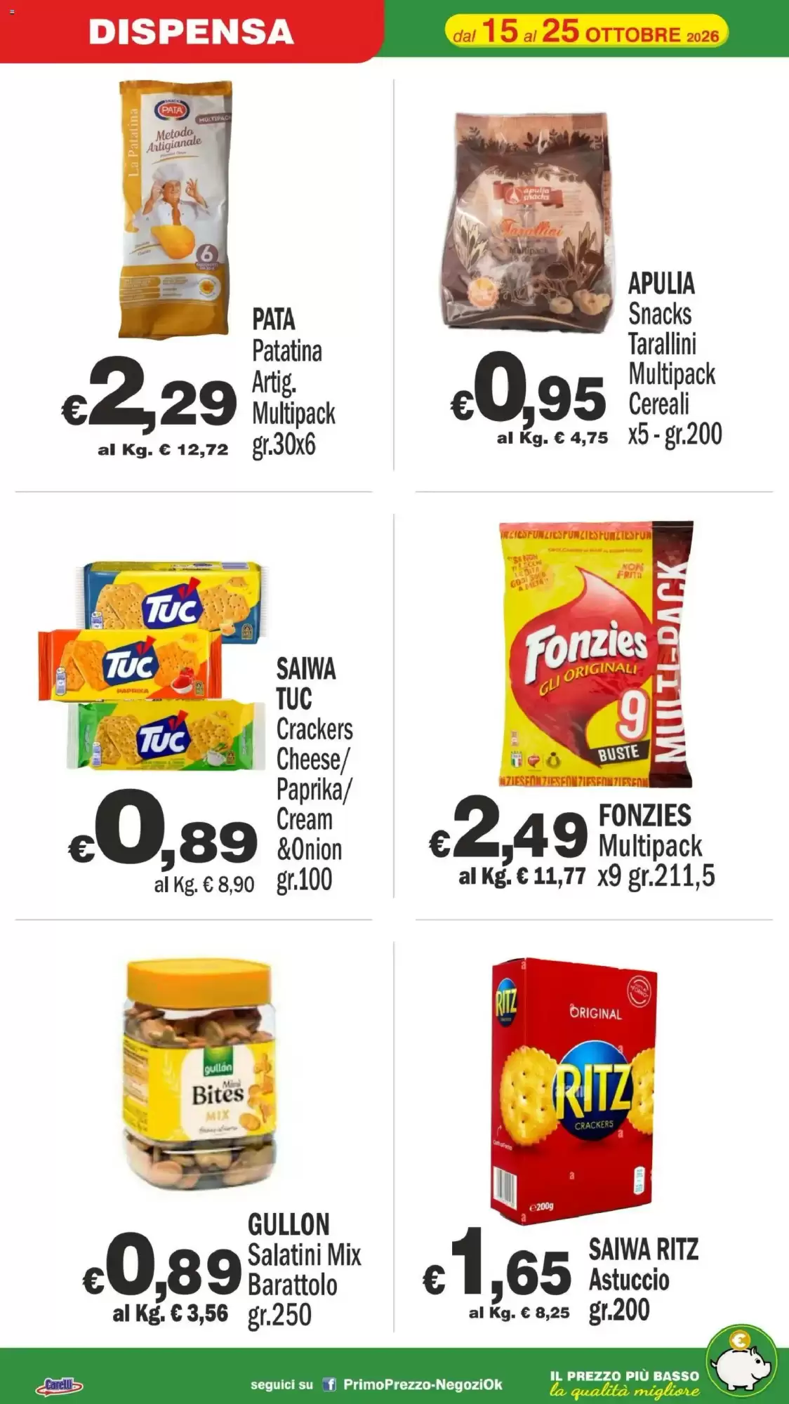 Volantino promozionale Primo Prezzo  valide dal 15/10/2026 - Pagina 15.