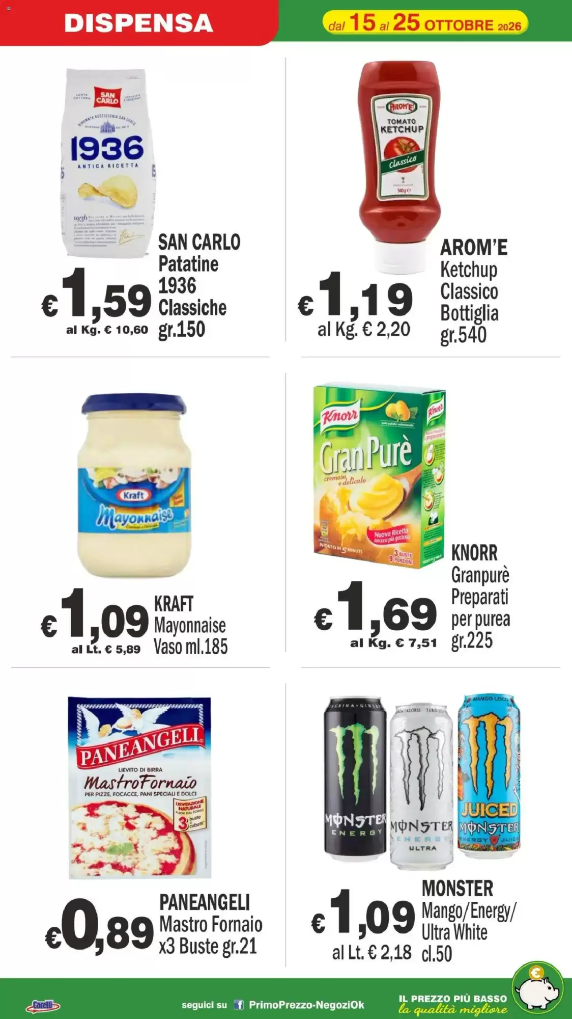 Volantino promozionale Primo Prezzo  valide dal 15/10/2026 - Pagina 16.