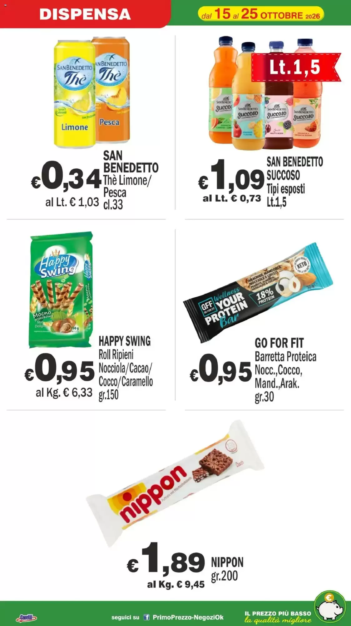 Volantino promozionale Primo Prezzo  valide dal 15/10/2026 - Pagina 17.