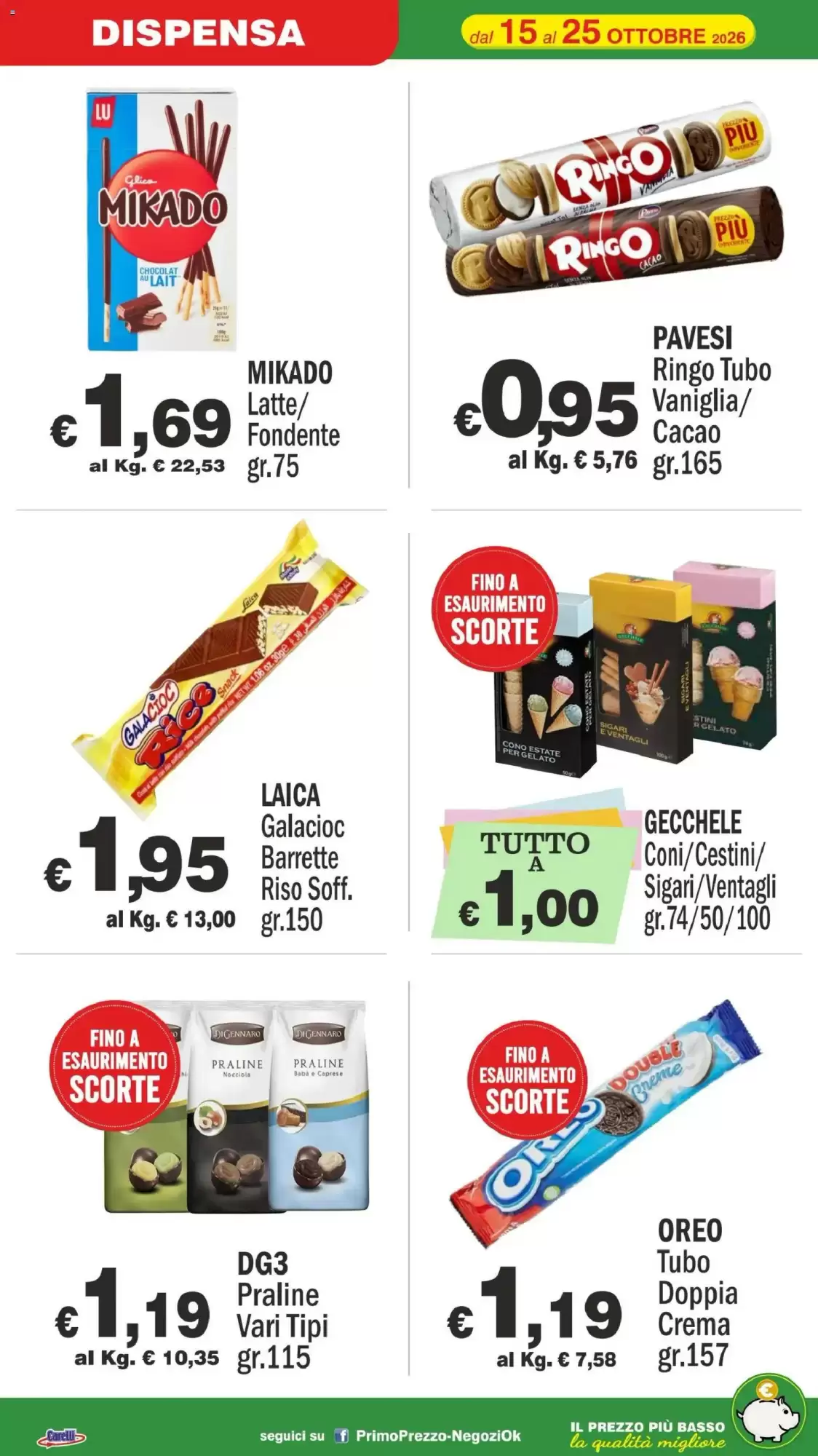 Volantino promozionale Primo Prezzo  valide dal 15/10/2026 - Pagina 18.