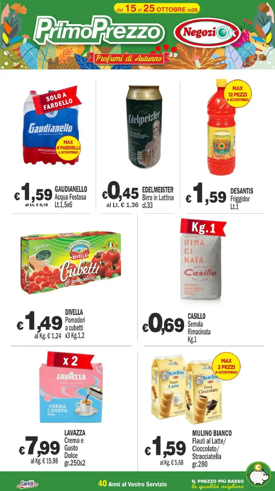 Volantino promozionale Primo Prezzo  valide dal 15/10/2026 - Pagina 2.