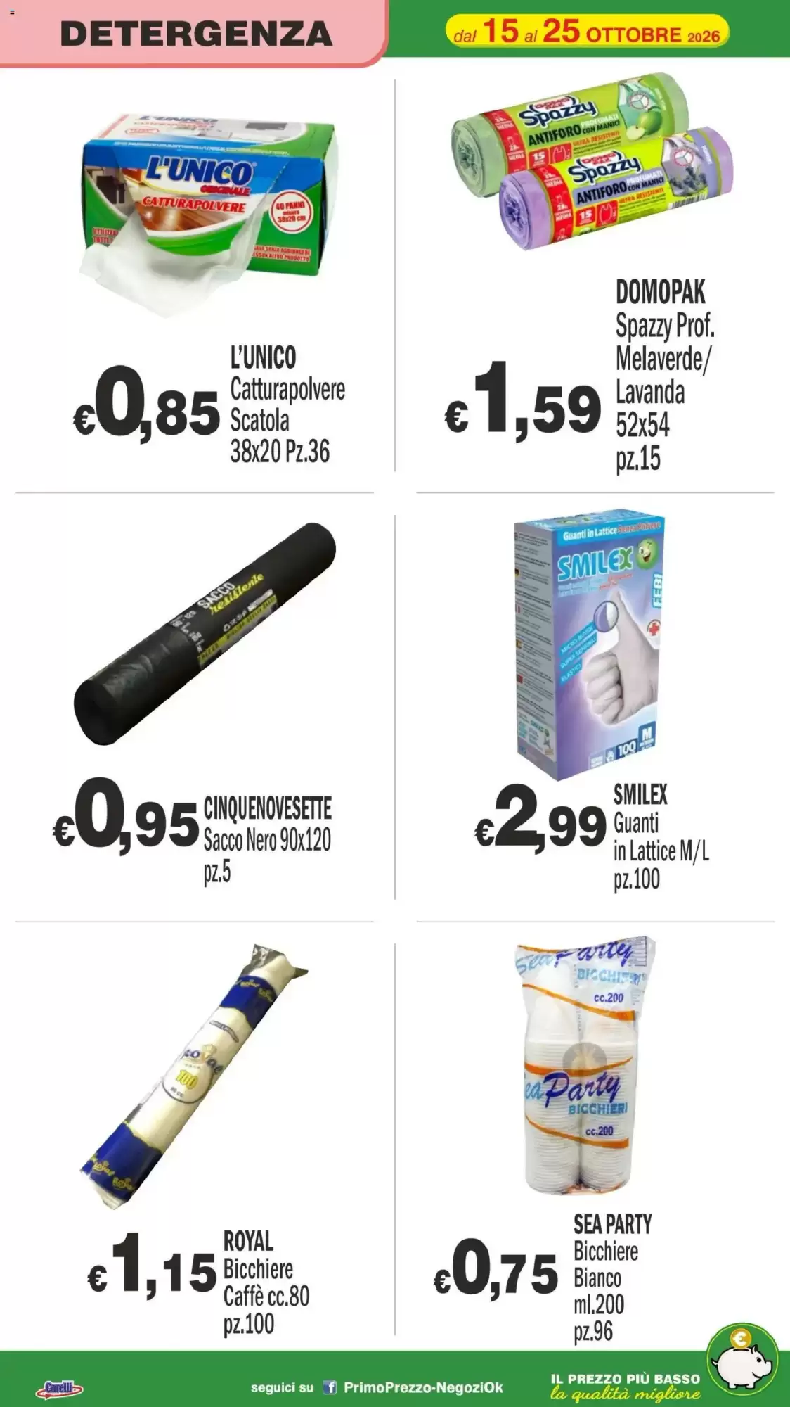 Volantino promozionale Primo Prezzo  valide dal 15/10/2026 - Pagina 26.