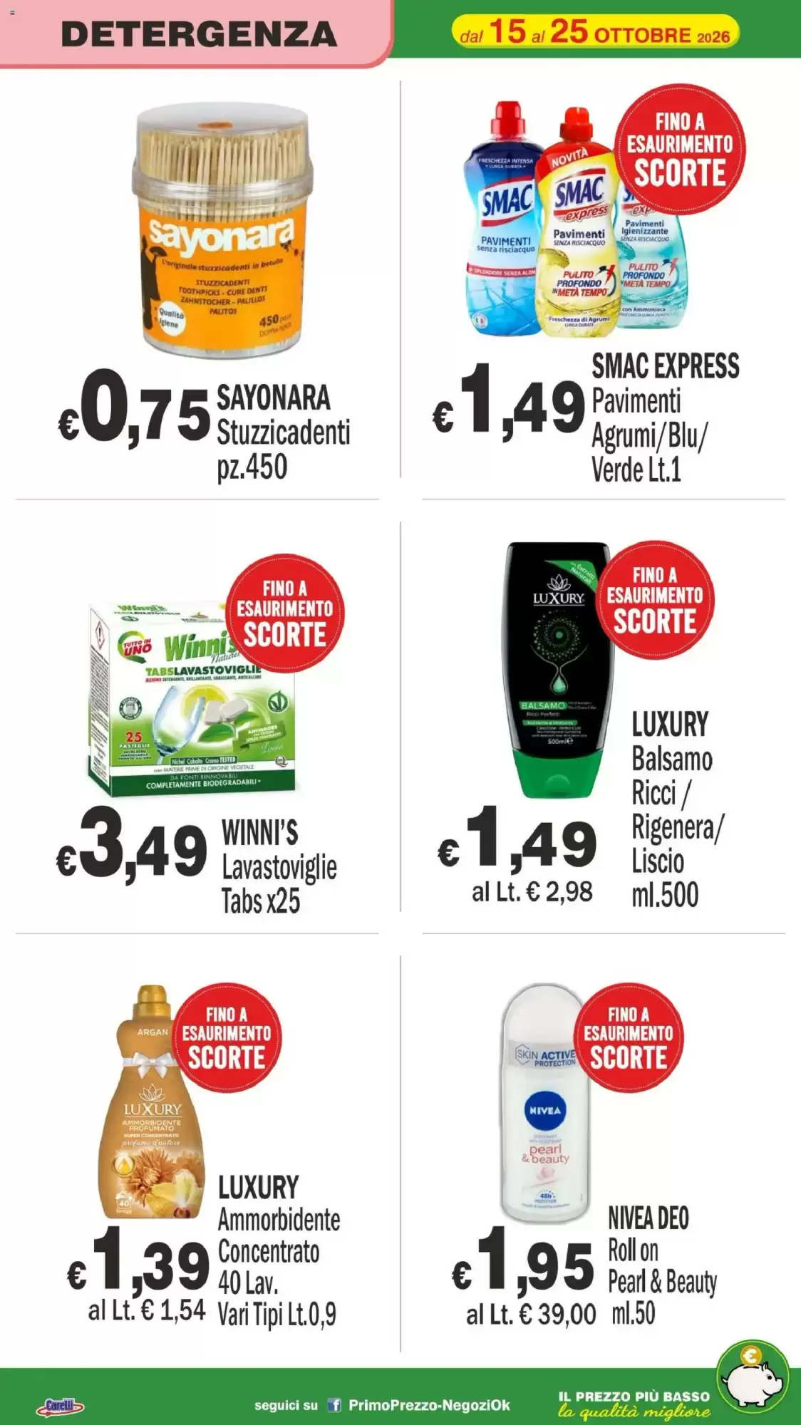 Volantino promozionale Primo Prezzo  valide dal 15/10/2026 - Pagina 31.