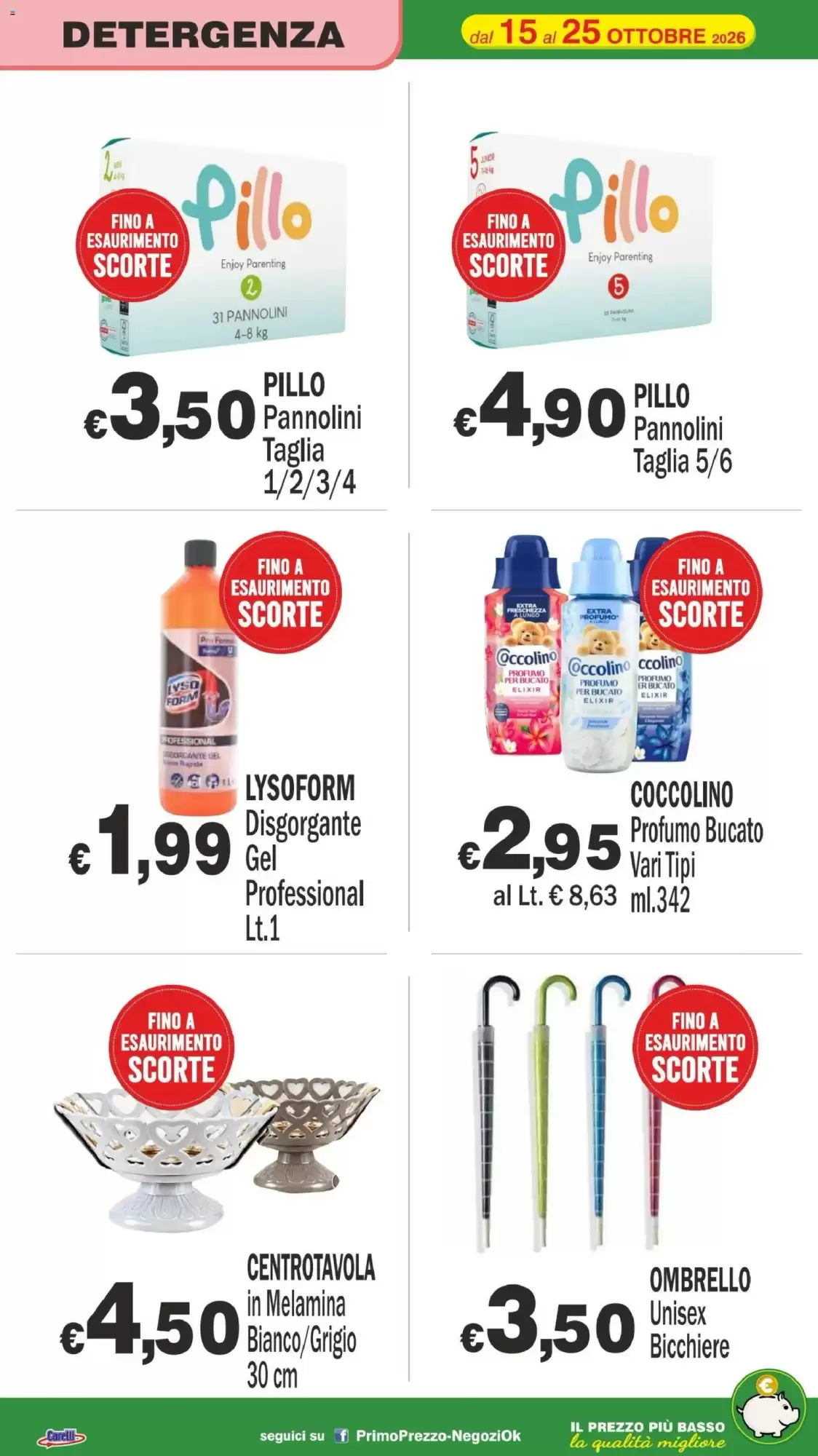 Volantino promozionale Primo Prezzo  valide dal 15/10/2026 - Pagina 32.