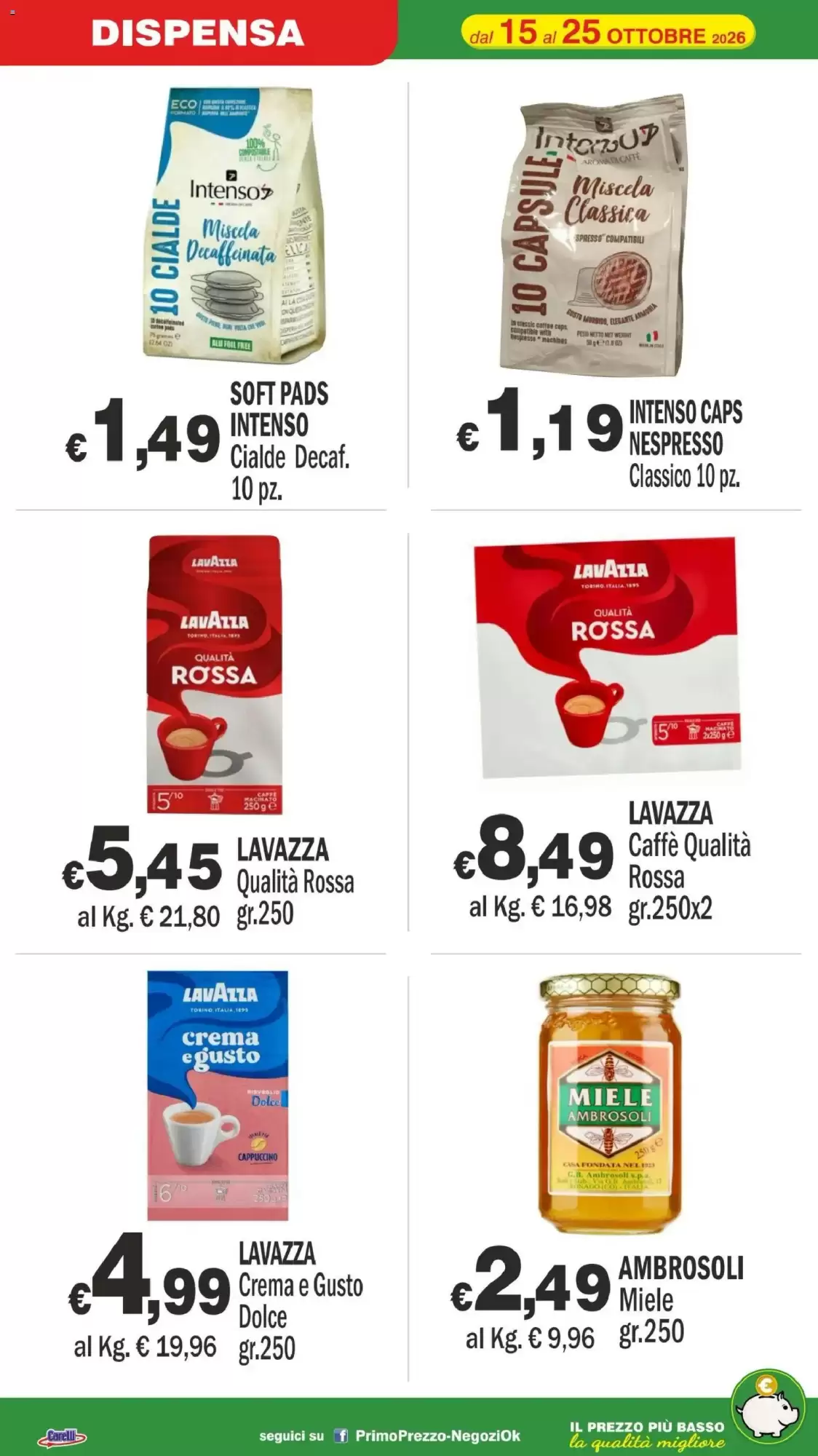 Volantino promozionale Primo Prezzo  valide dal 15/10/2026 - Pagina 6.