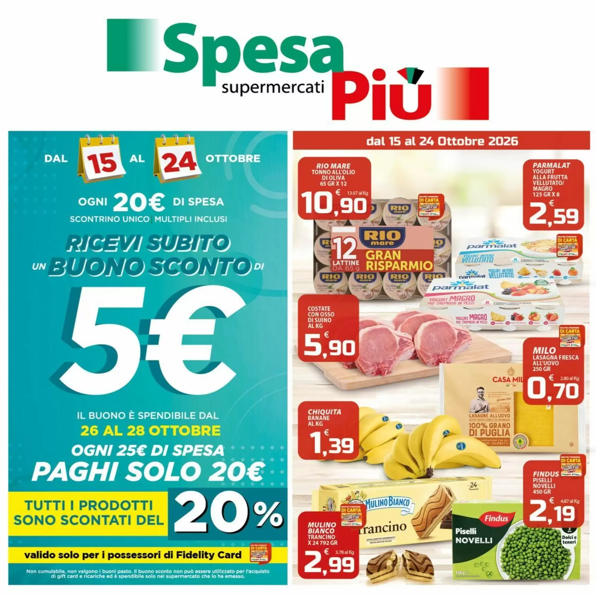 Volantino promozionale SpesaPiù Supermercati valide dal 15/10/2026 - Pagina 1.