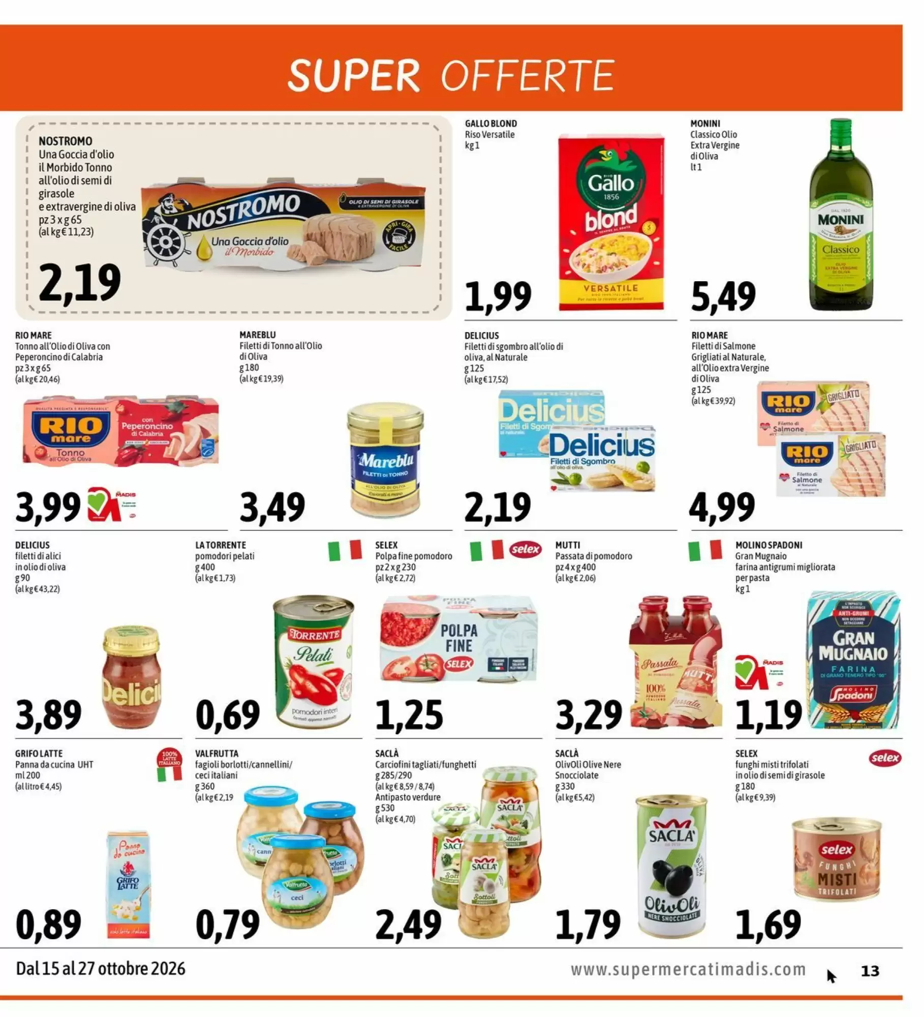 Volantino promozionale Madis  valide dal 15/10/2026 - Pagina 13.