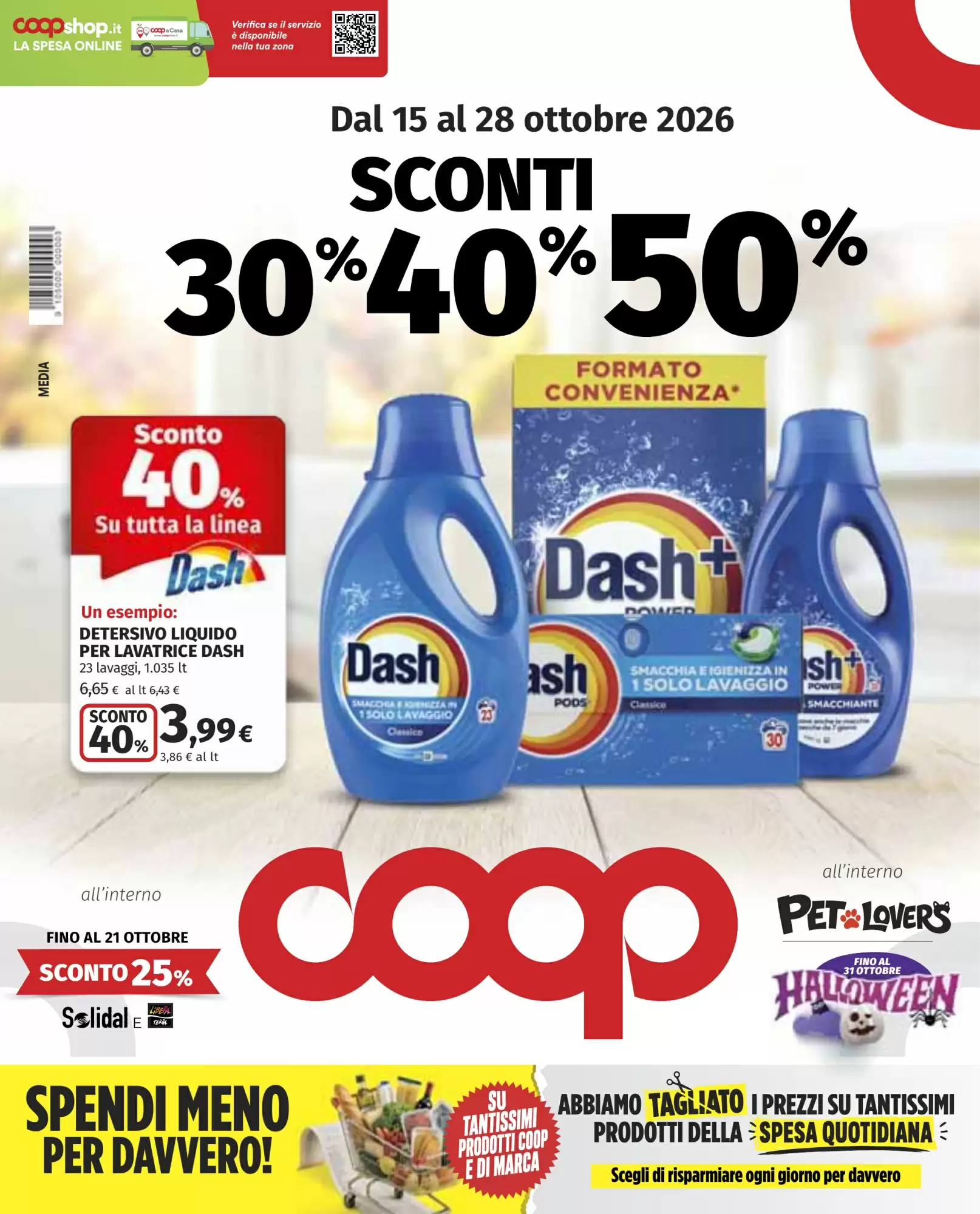 Volantino promozionale Coop valide dal 15/10/2026 - Pagina 1.