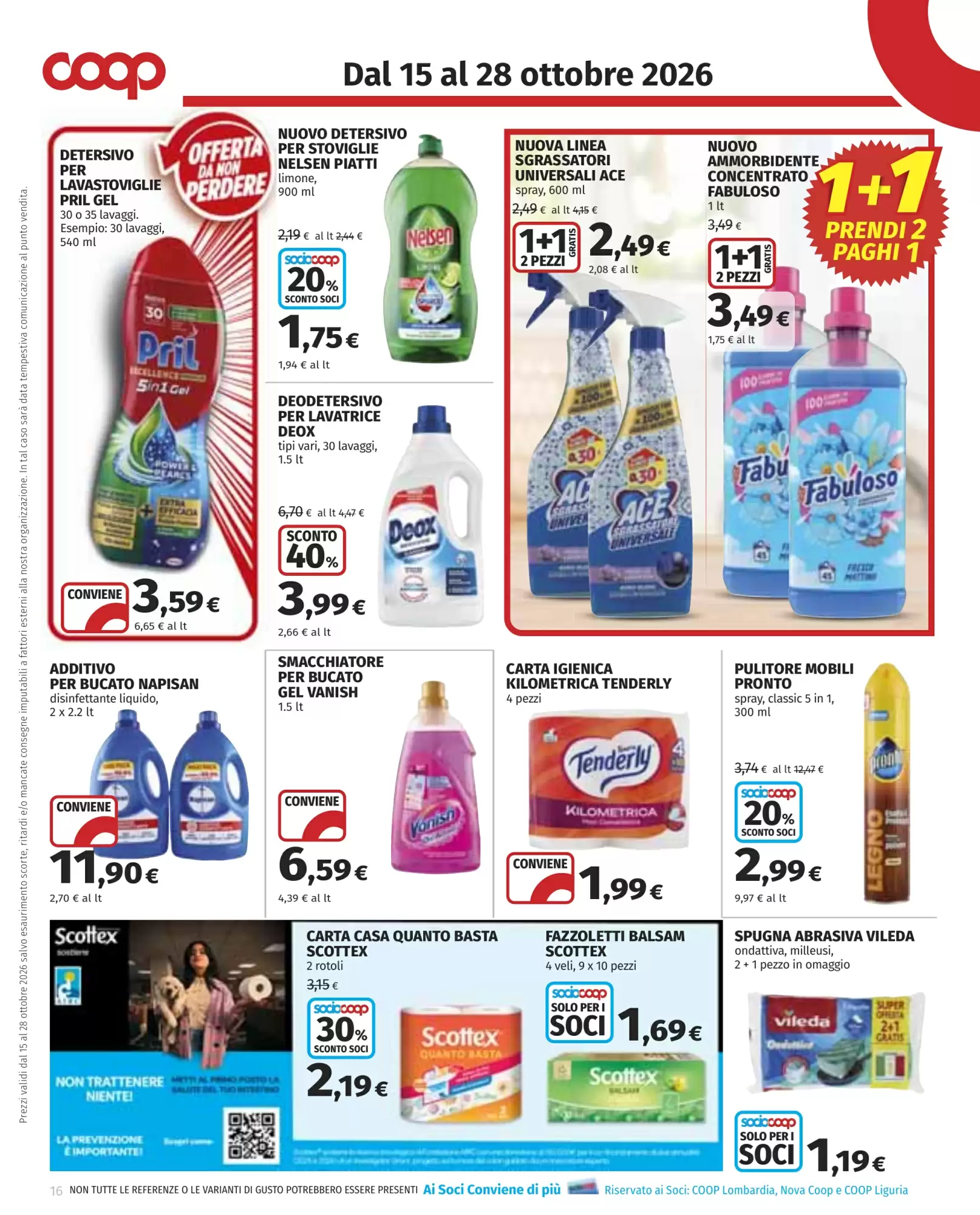 Volantino promozionale Coop  valide dal 15/10/2026 - Pagina 16.