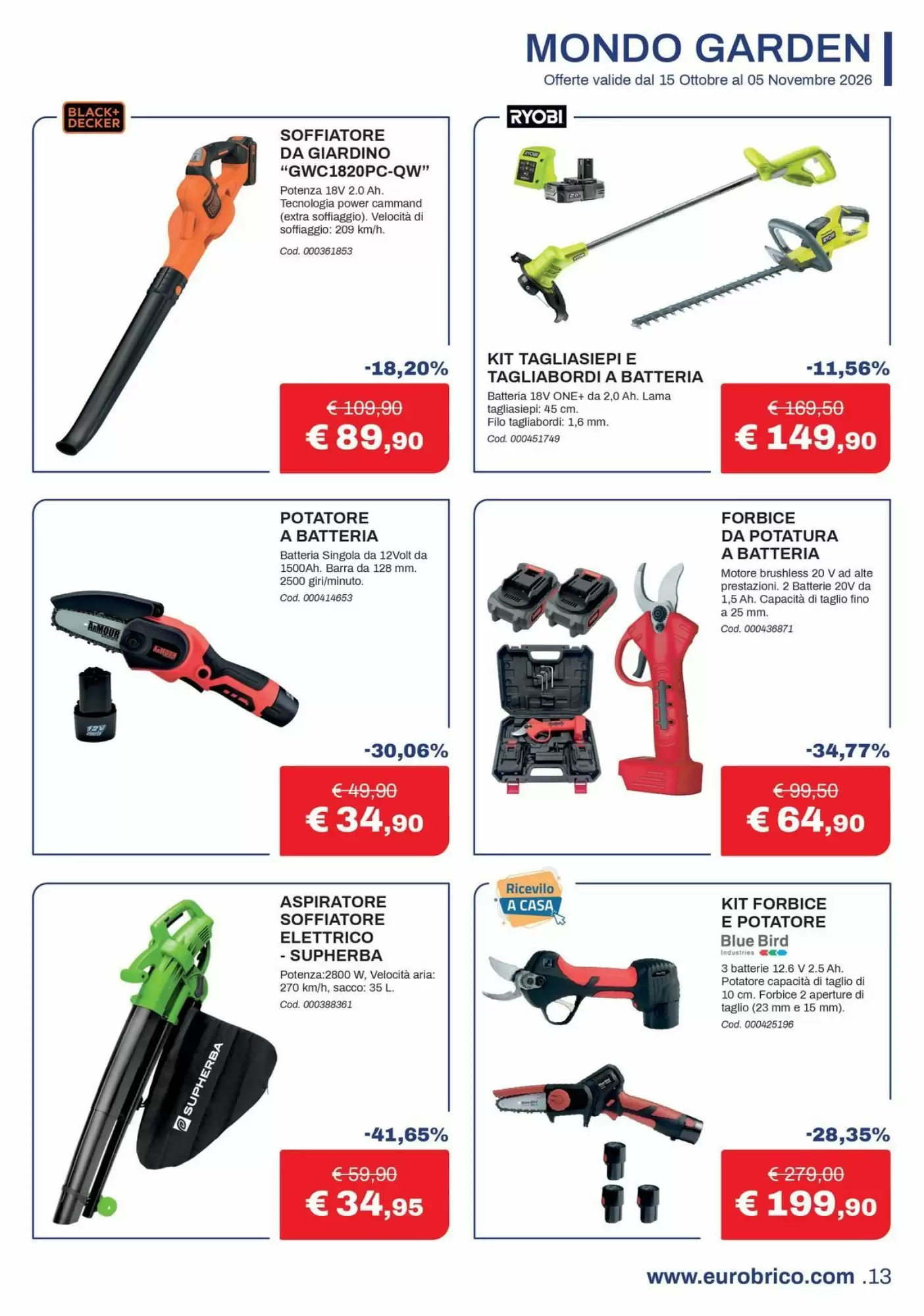 Volantino promozionale Eurobrico  valide dal 15/10/2026 - Pagina 13.