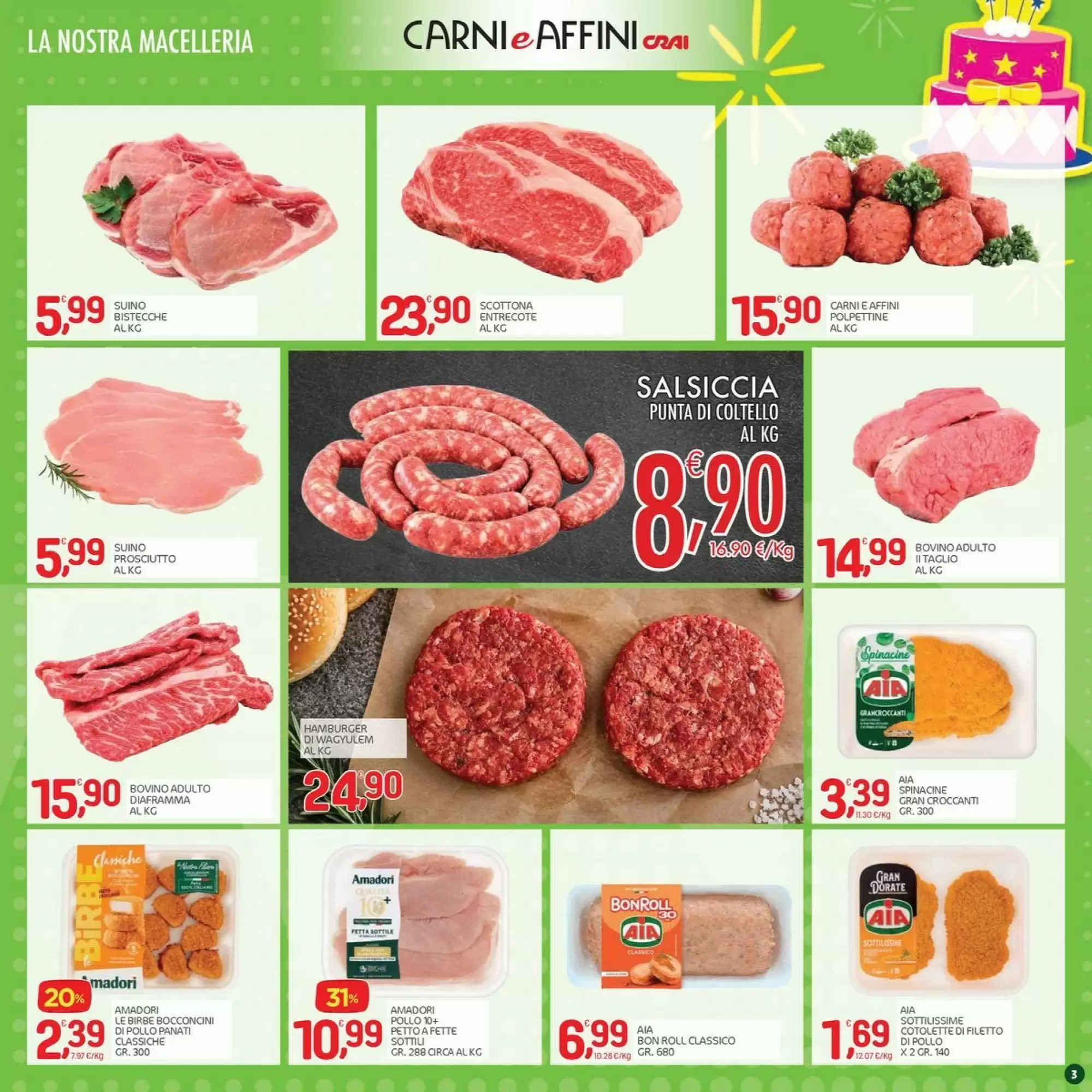 Volantino promozionale Carni e Affini Supermercati  valide dal 15/10/2026 - Pagina 3.
