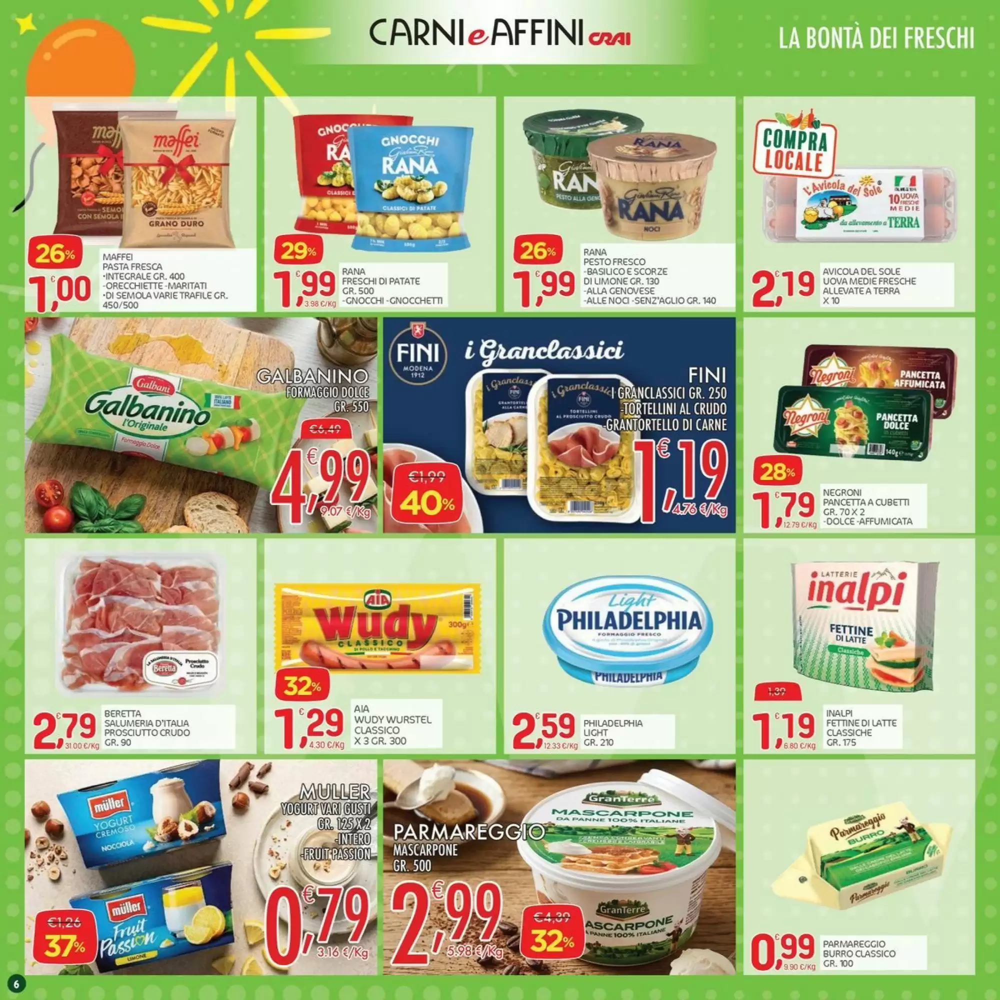 Volantino promozionale Carni e Affini Supermercati  valide dal 15/10/2026 - Pagina 6.