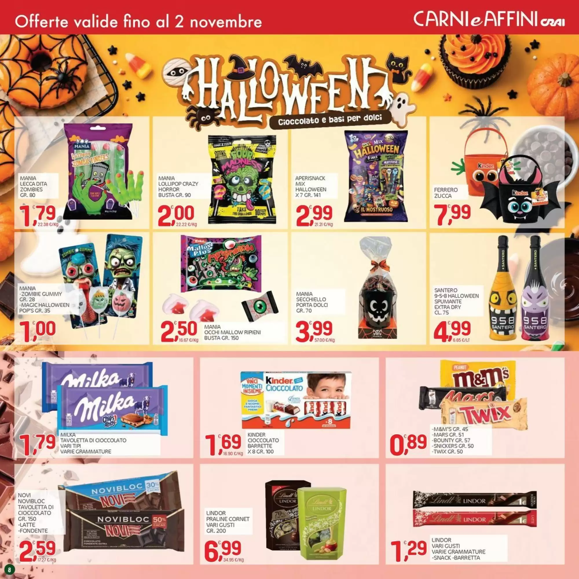 Volantino promozionale Carni e Affini Supermercati  valide dal 15/10/2026 - Pagina 8.