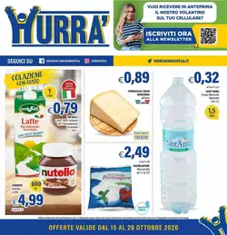 Volantino promozionale Hurrà  valide dal 15/10/2026