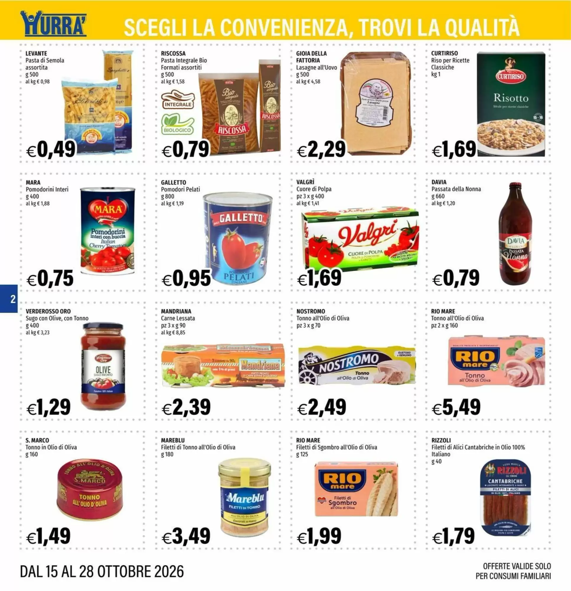 Volantino promozionale Hurrà  valide dal 15/10/2026 - Pagina 2.