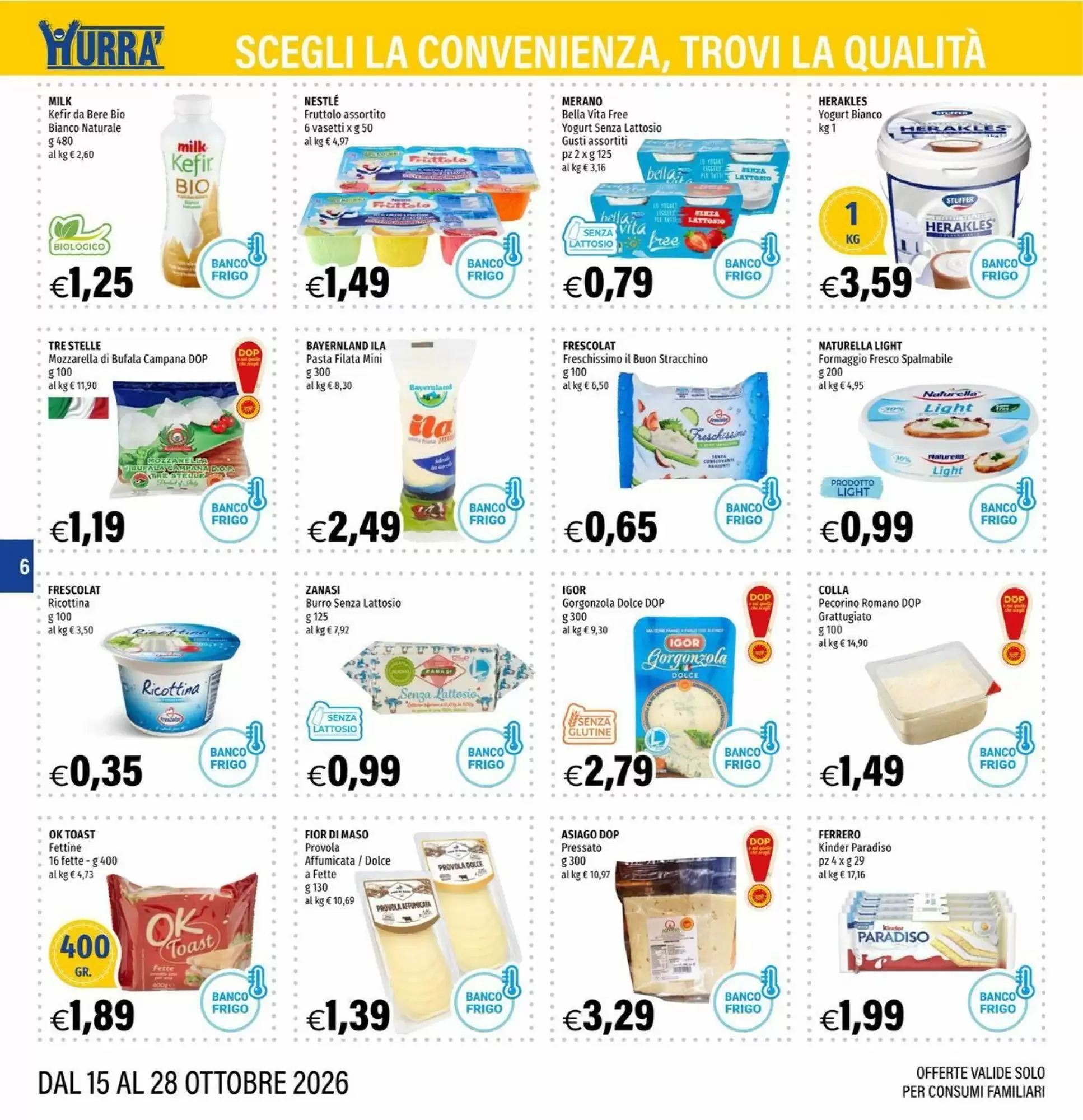 Volantino promozionale Hurrà  valide dal 15/10/2026 - Pagina 6.