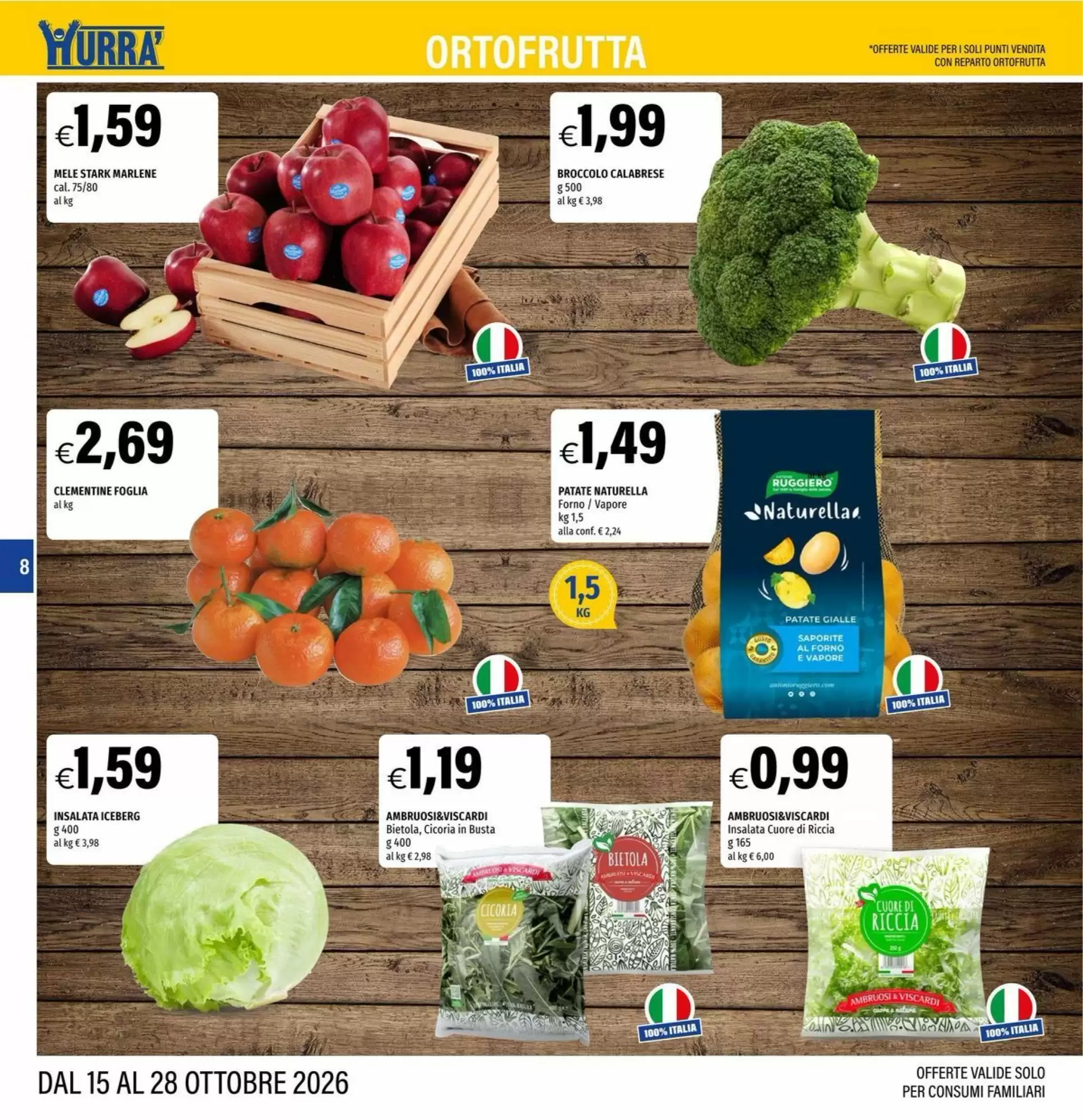 Volantino promozionale Hurrà  valide dal 15/10/2026 - Pagina 8.