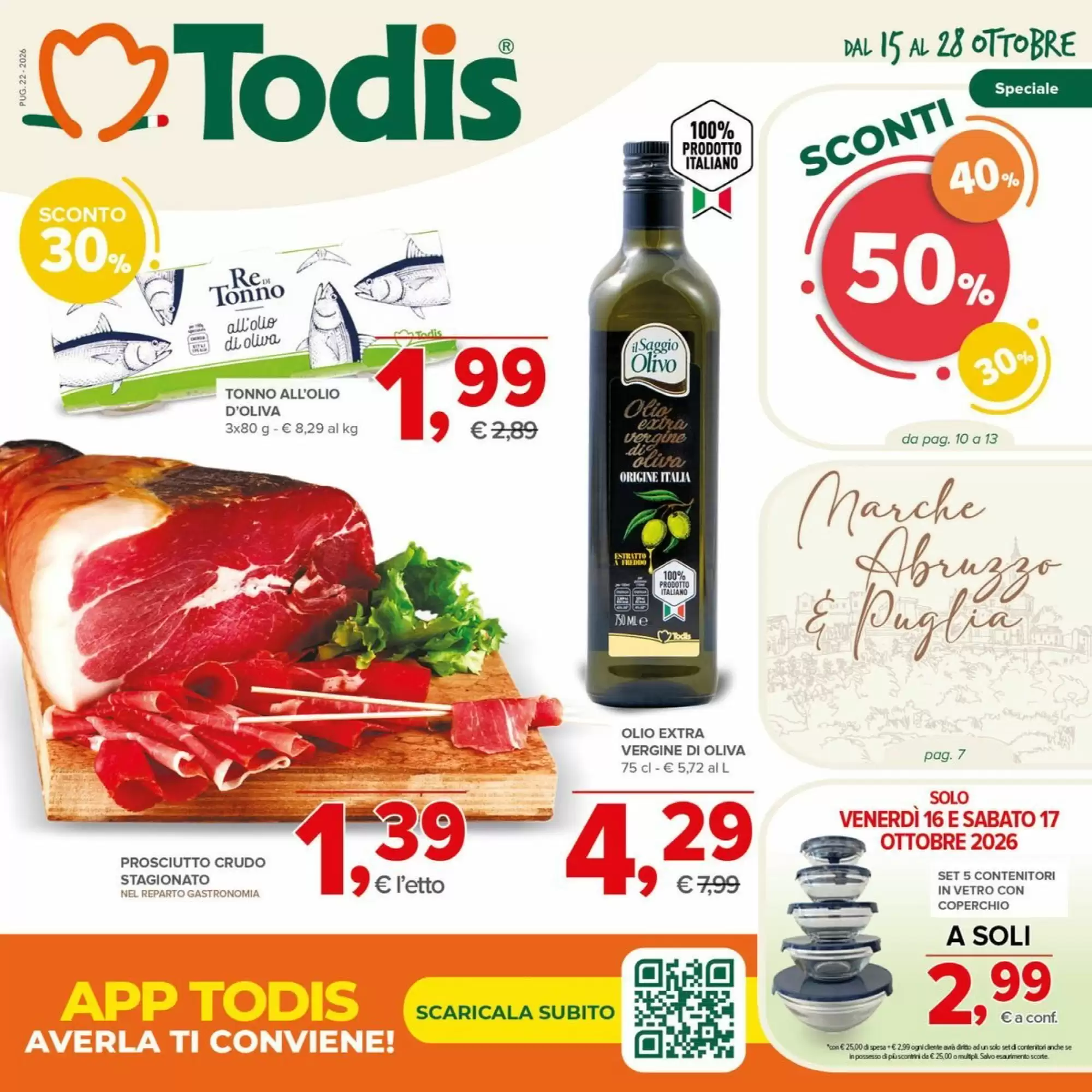 Volantino promozionale Todis  valide dal 15/10/2026 - Pagina 1.