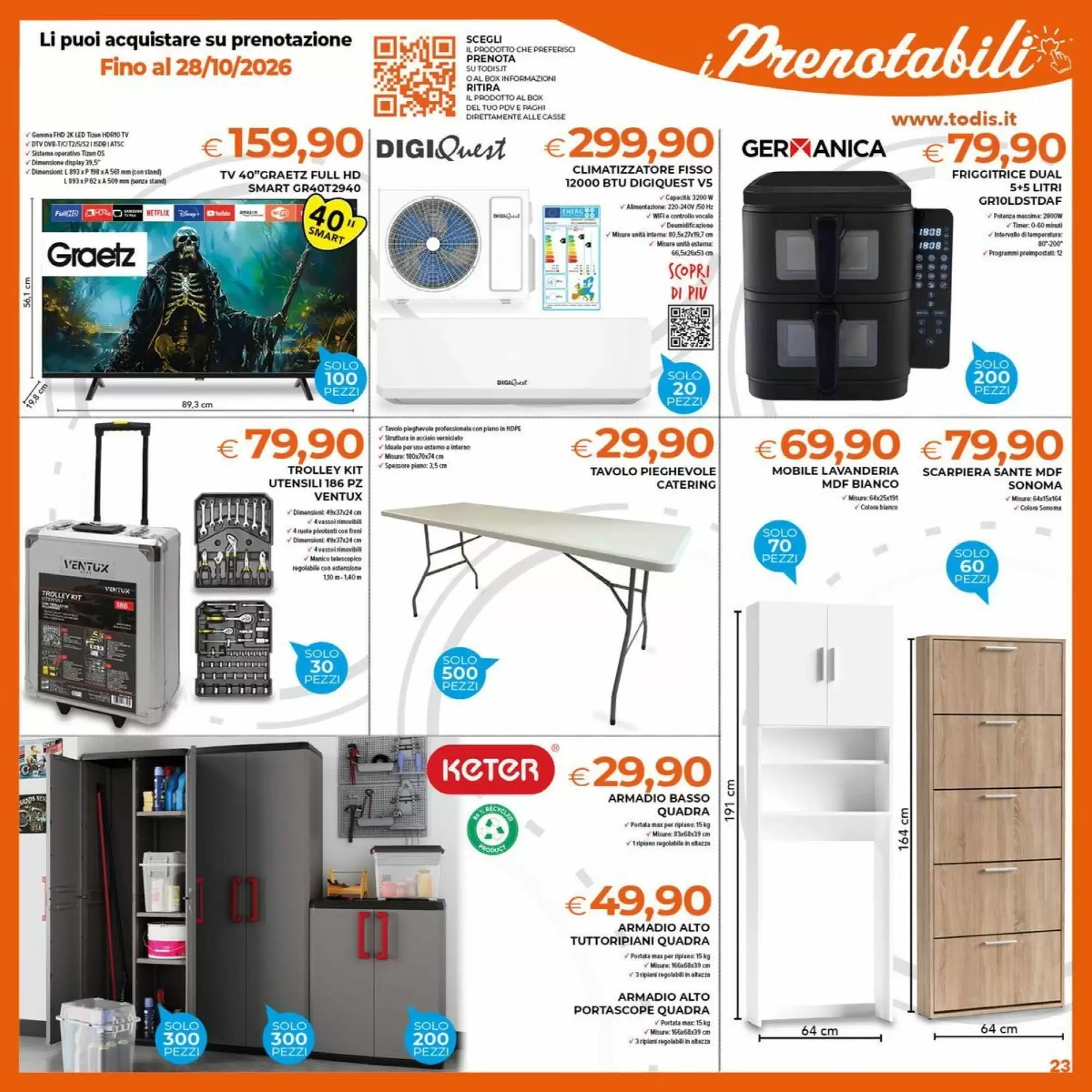 Volantino promozionale Todis  valide dal 15/10/2026 - Pagina 23.