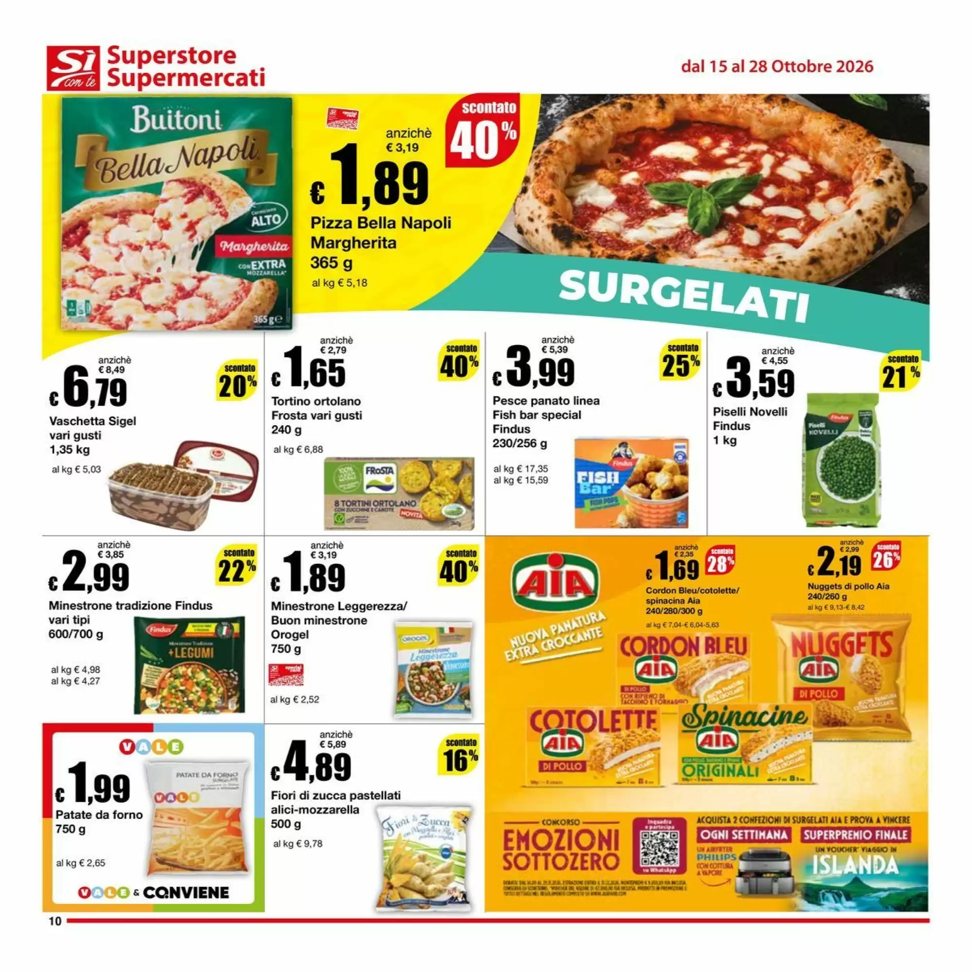 Volantino promozionale Sì con te  valide dal 15/10/2026 - Pagina 10.