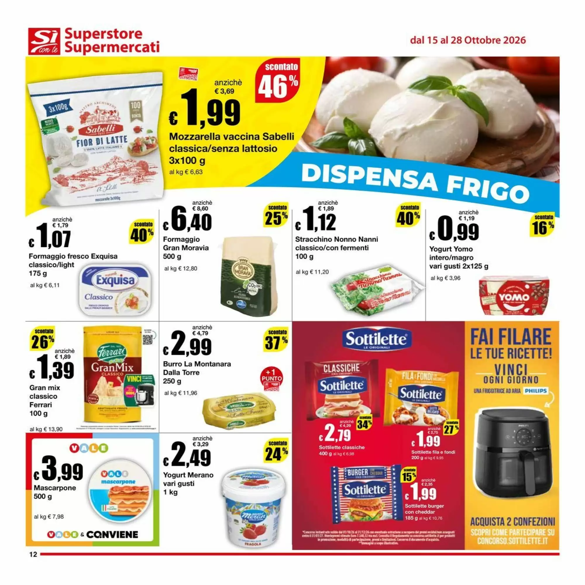 Volantino promozionale Sì con te  valide dal 15/10/2026 - Pagina 12.