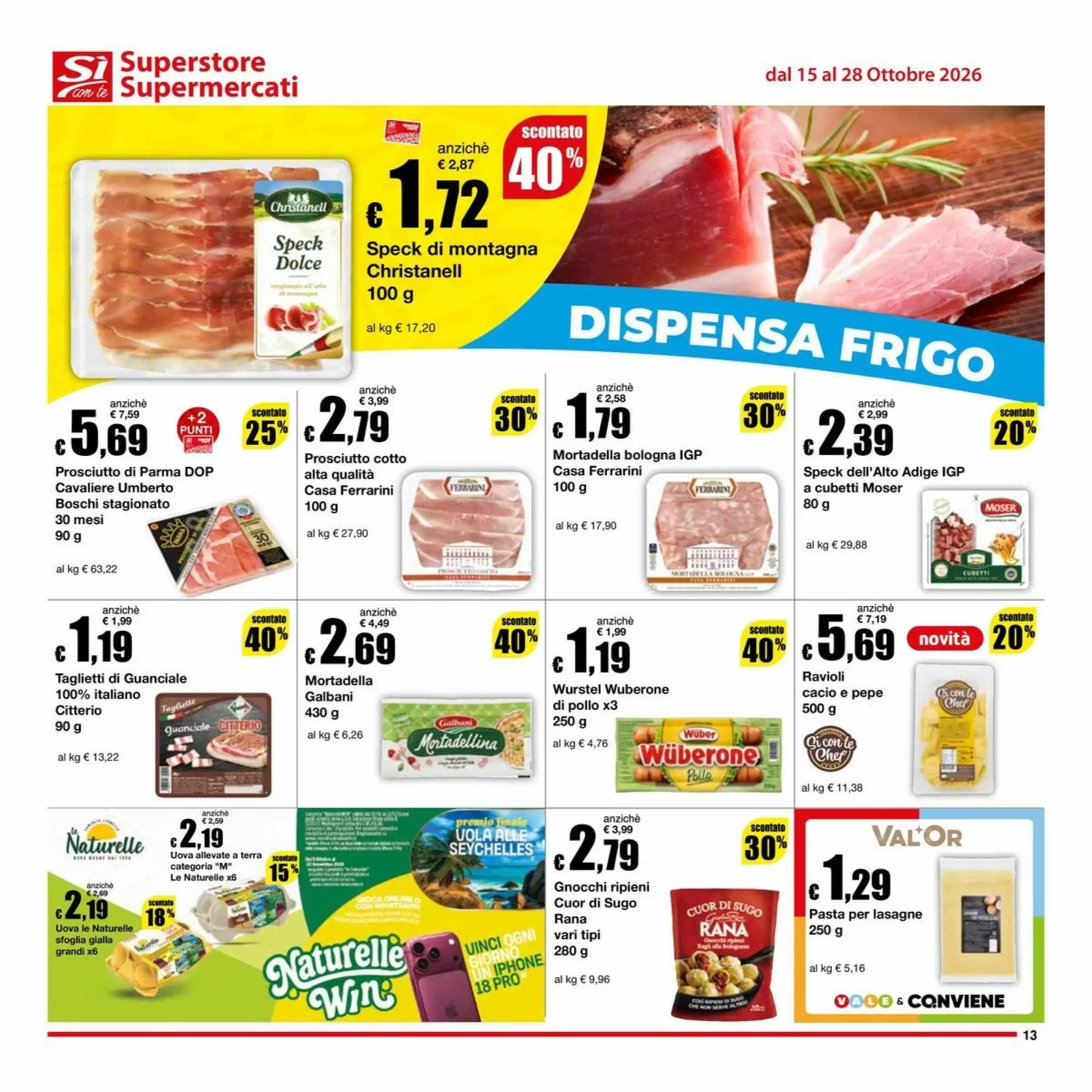 Volantino promozionale Sì con te  valide dal 15/10/2026 - Pagina 13.