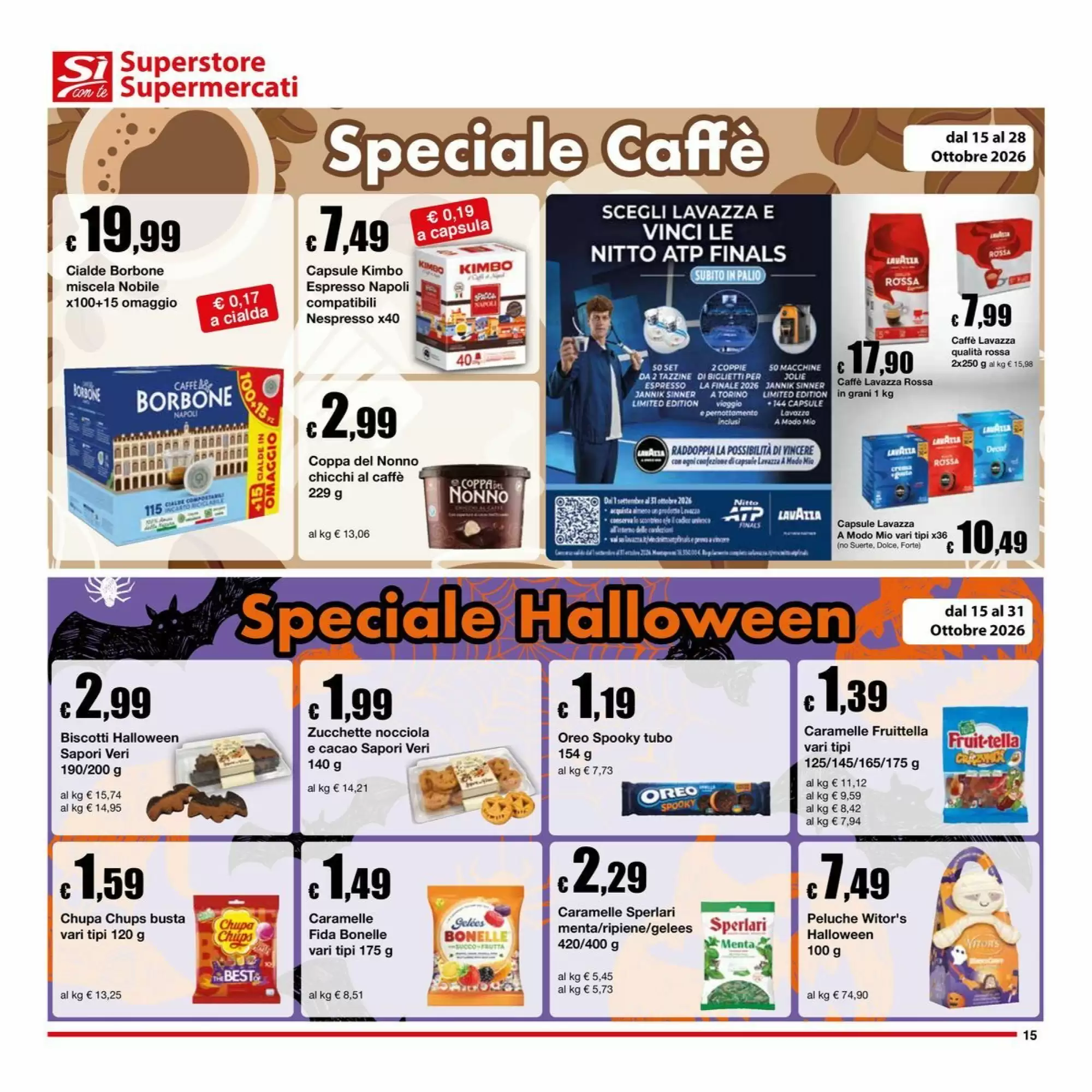 Volantino promozionale Sì con te  valide dal 15/10/2026 - Pagina 15.