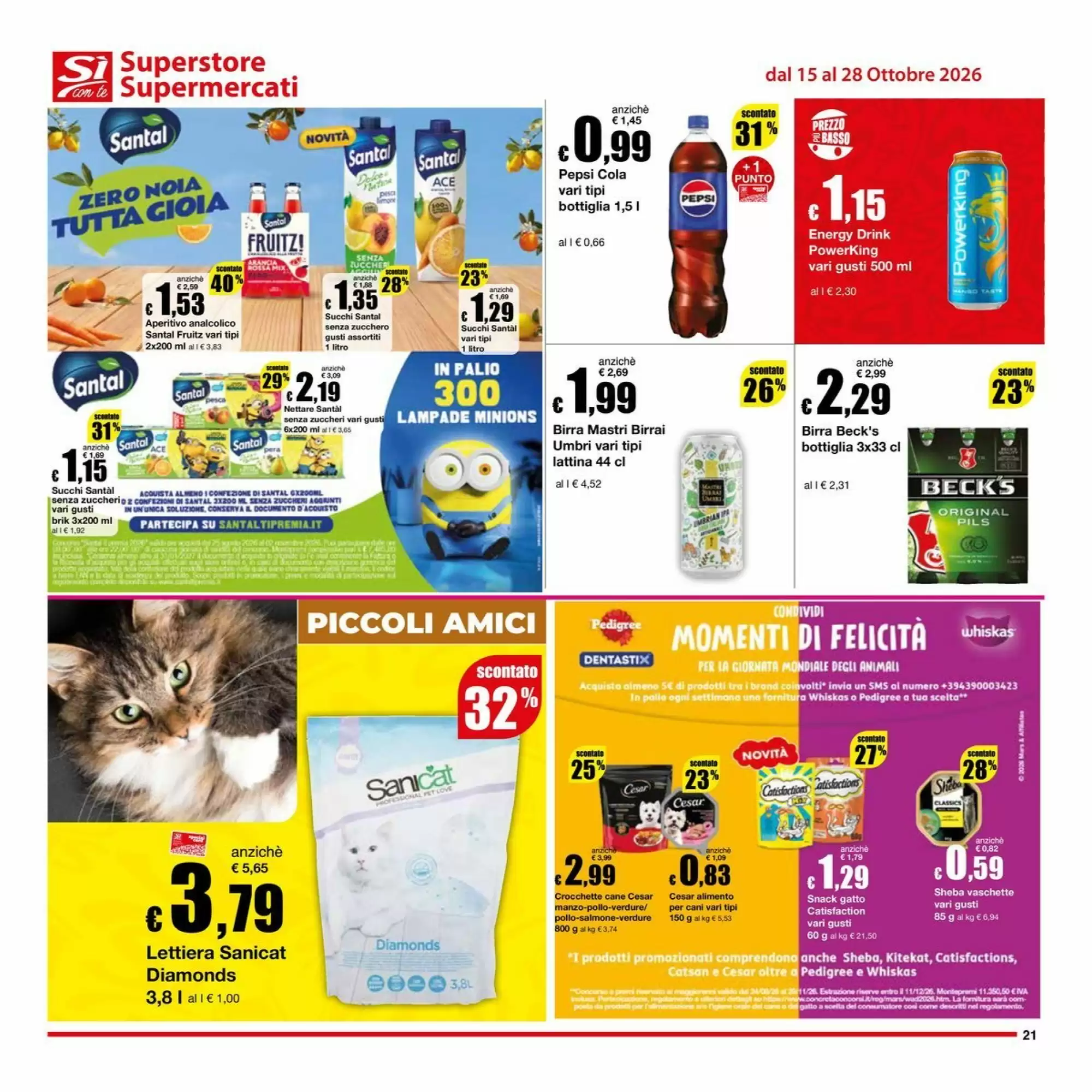 Volantino promozionale Sì con te  valide dal 15/10/2026 - Pagina 21.