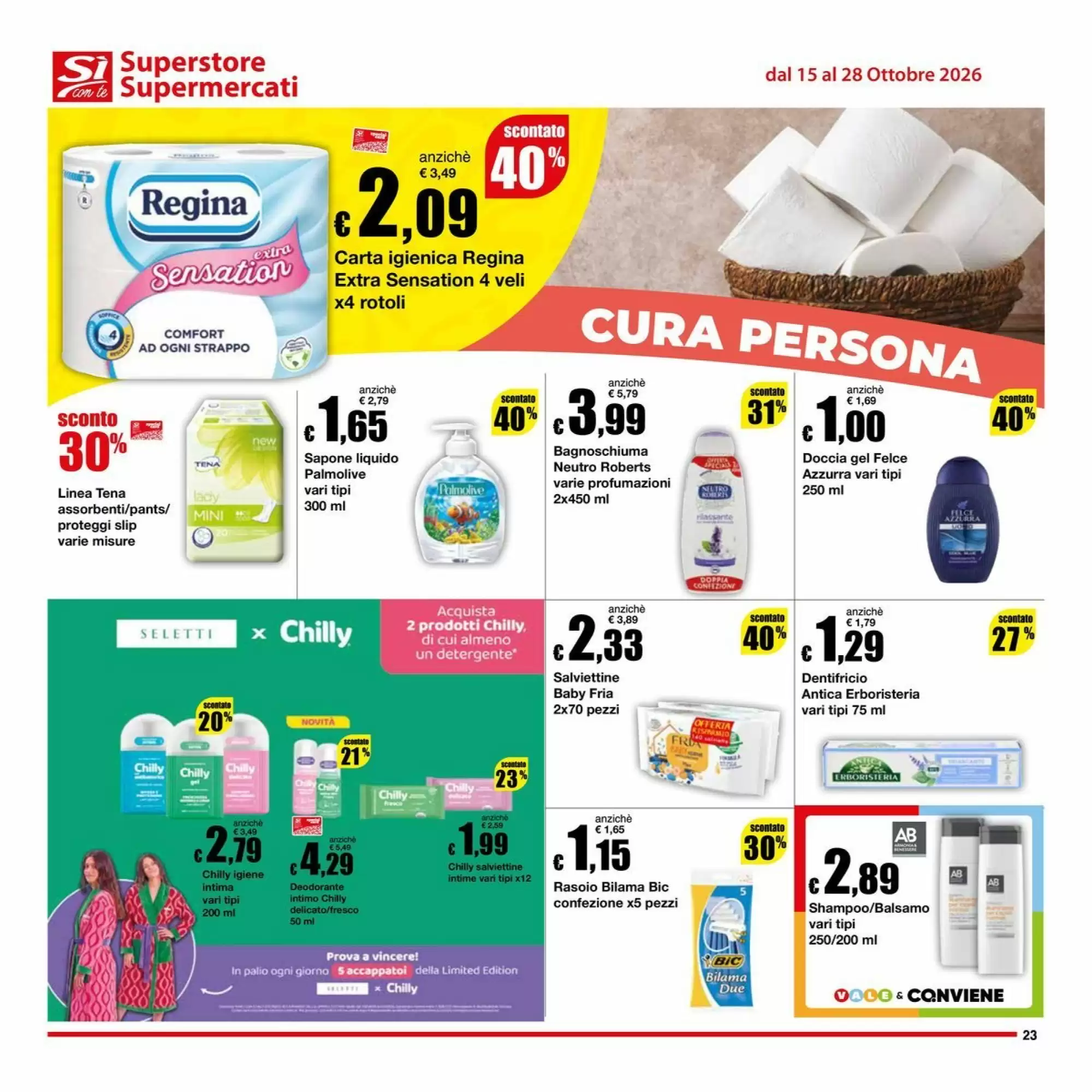 Volantino promozionale Sì con te  valide dal 15/10/2026 - Pagina 23.