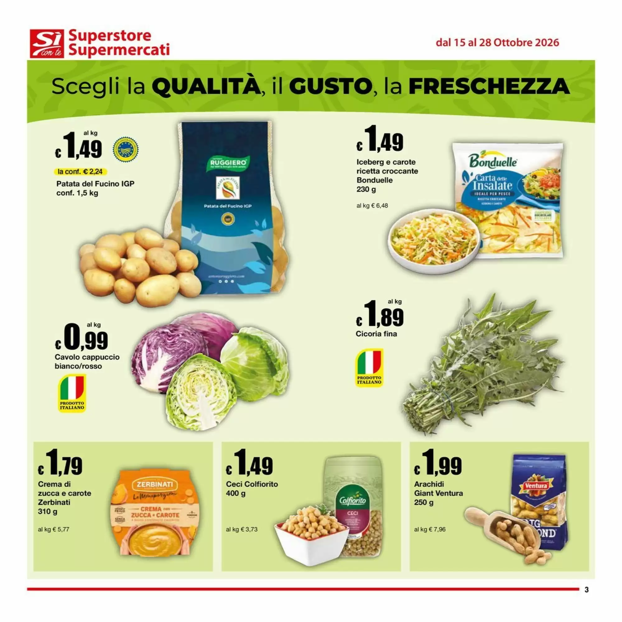 Volantino promozionale Sì con te  valide dal 15/10/2026 - Pagina 3.