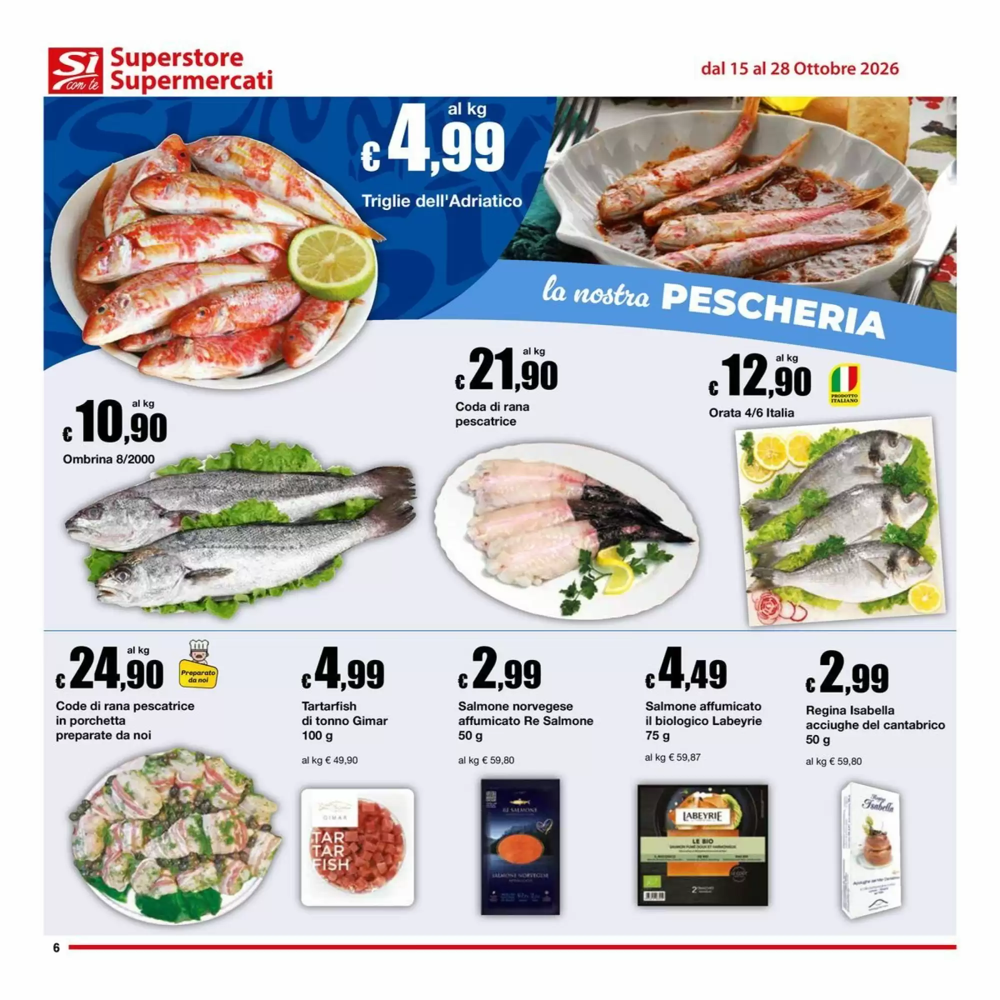 Volantino promozionale Sì con te  valide dal 15/10/2026 - Pagina 6.