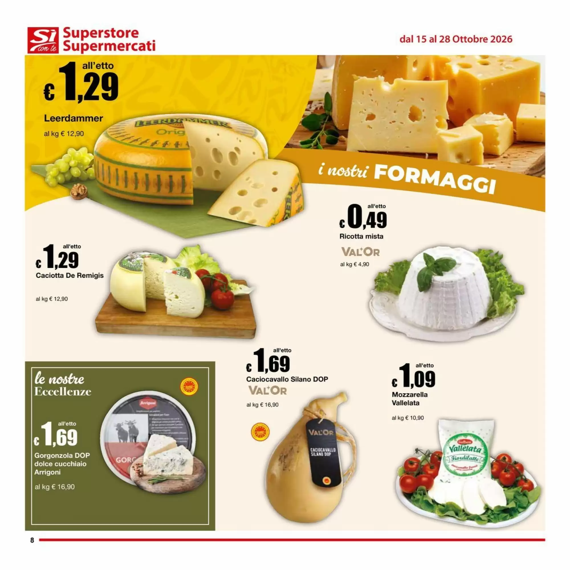 Volantino promozionale Sì con te  valide dal 15/10/2026 - Pagina 8.