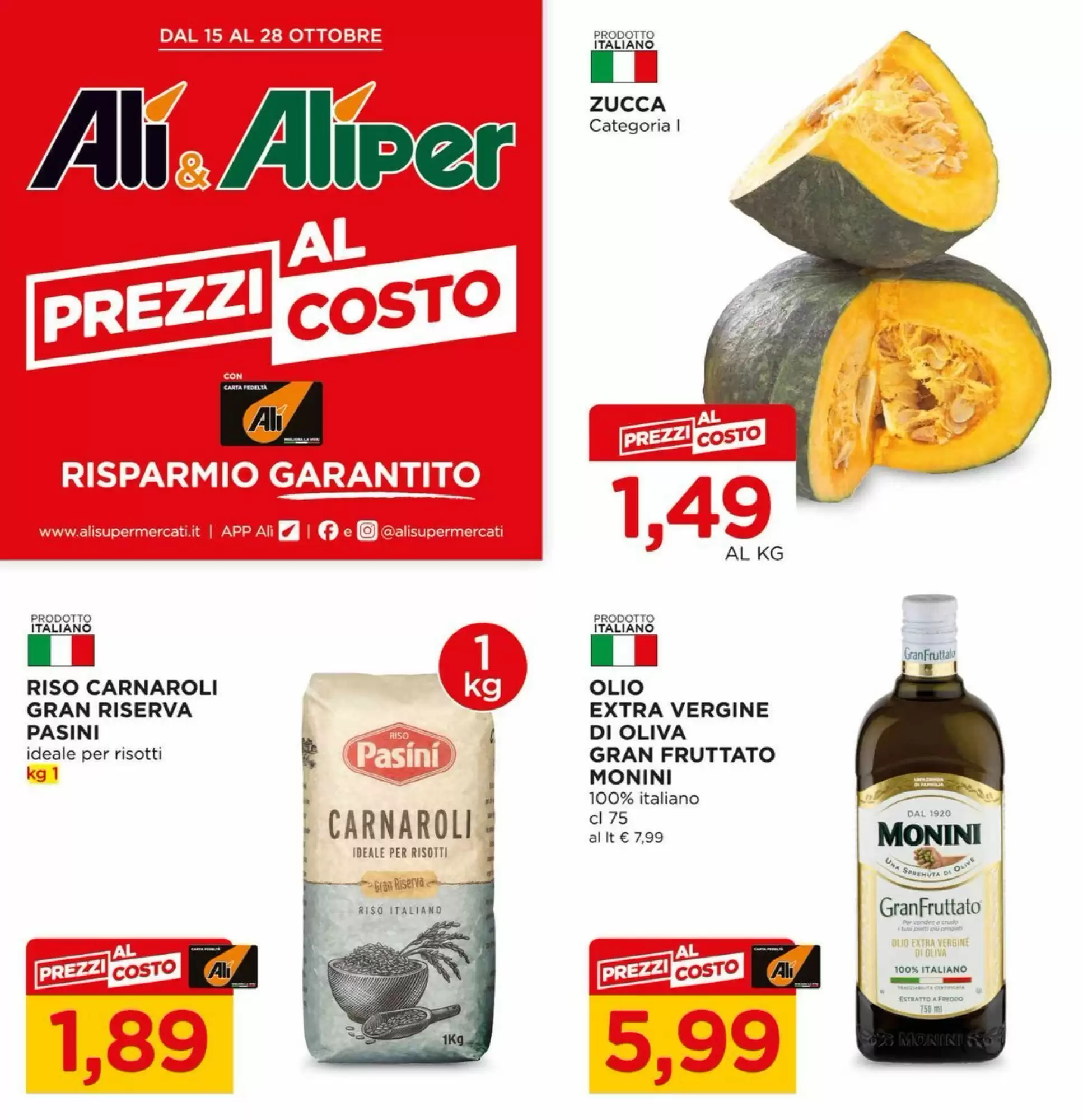 Volantino promozionale Alì  valide dal 15/10/2026 - Pagina 1.