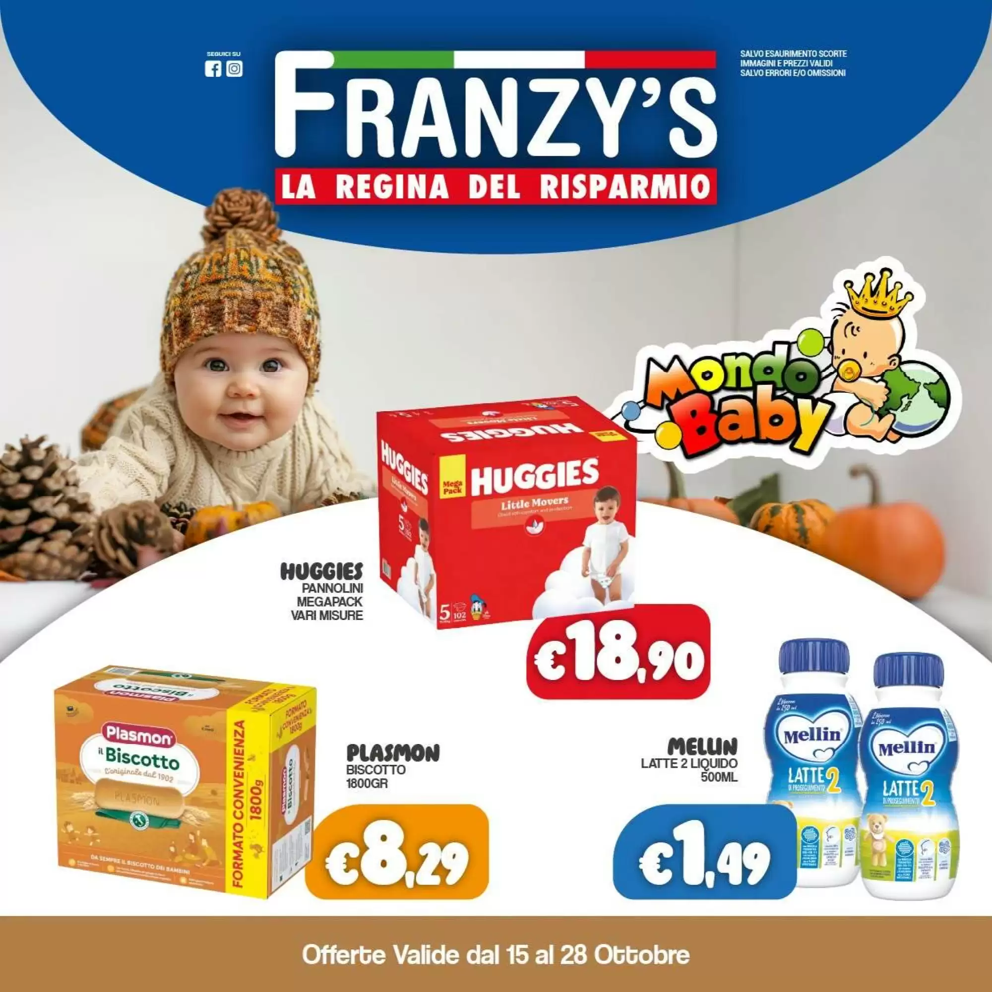 Volantino promozionale Franzy's valide dal 15/10/2026 - Pagina 1.