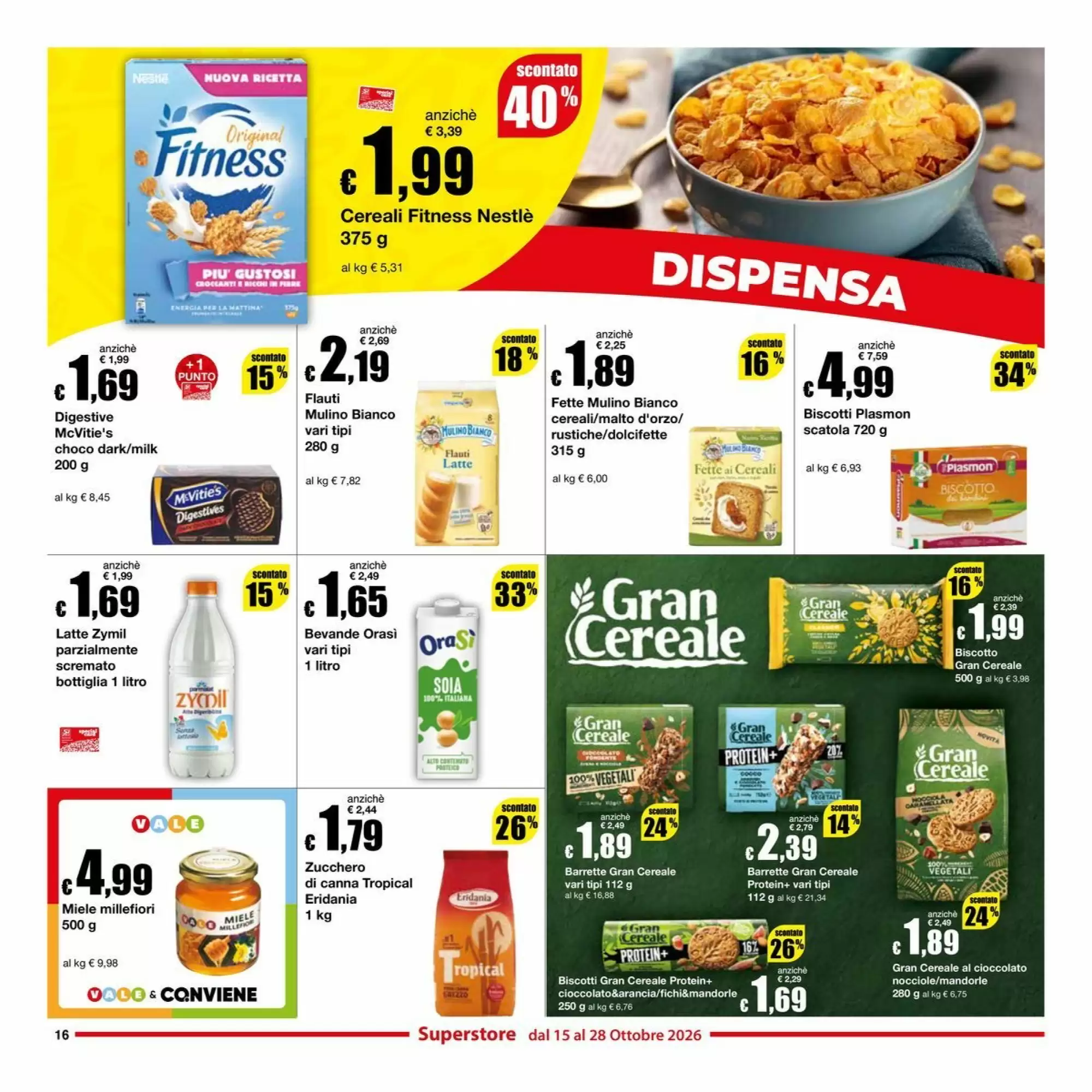 Volantino promozionale Sì con te  valide dal 15/10/2026 - Pagina 16.