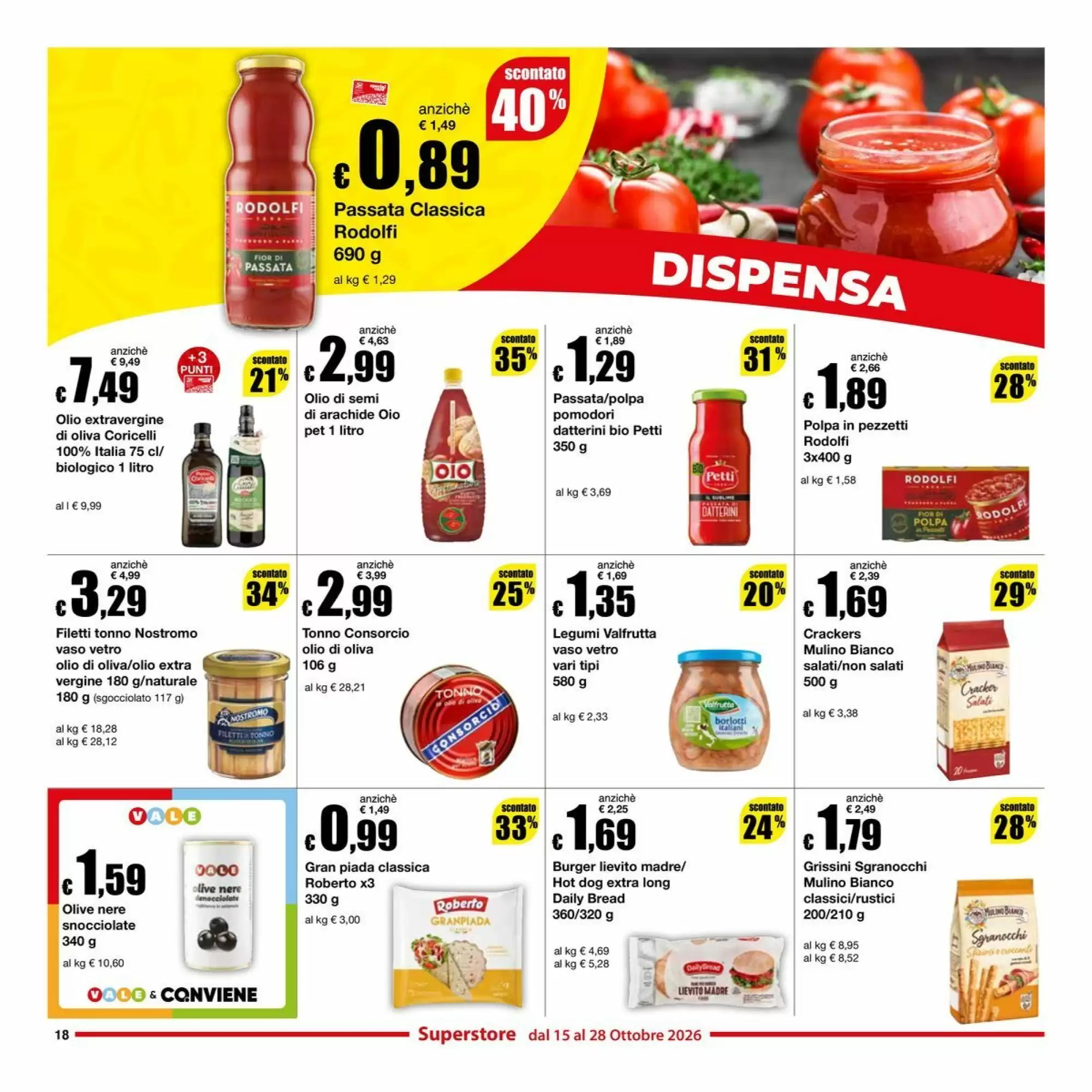 Volantino promozionale Sì con te  valide dal 15/10/2026 - Pagina 18.