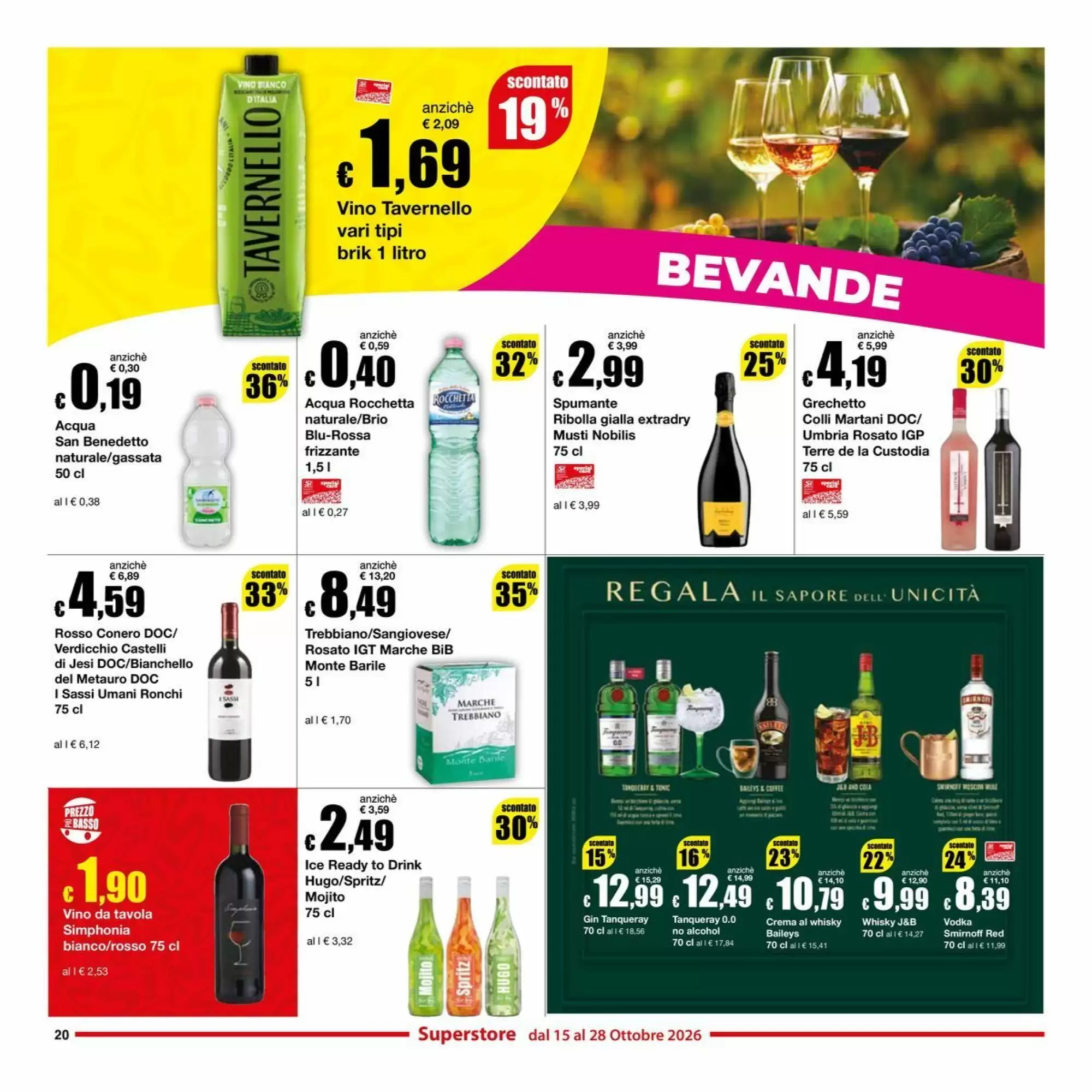Volantino promozionale Sì con te  valide dal 15/10/2026 - Pagina 20.